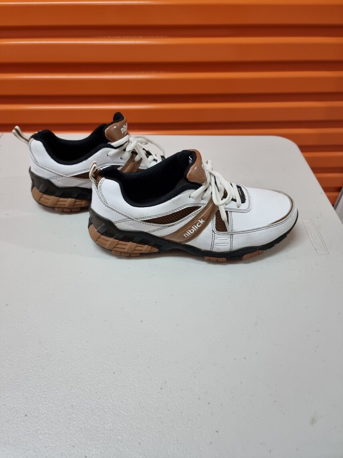 NIBLICK Euroa Mens Golf Shoes White Boots Size 8 US, 7.5 UK/AU, 41 EUR ⛳️
