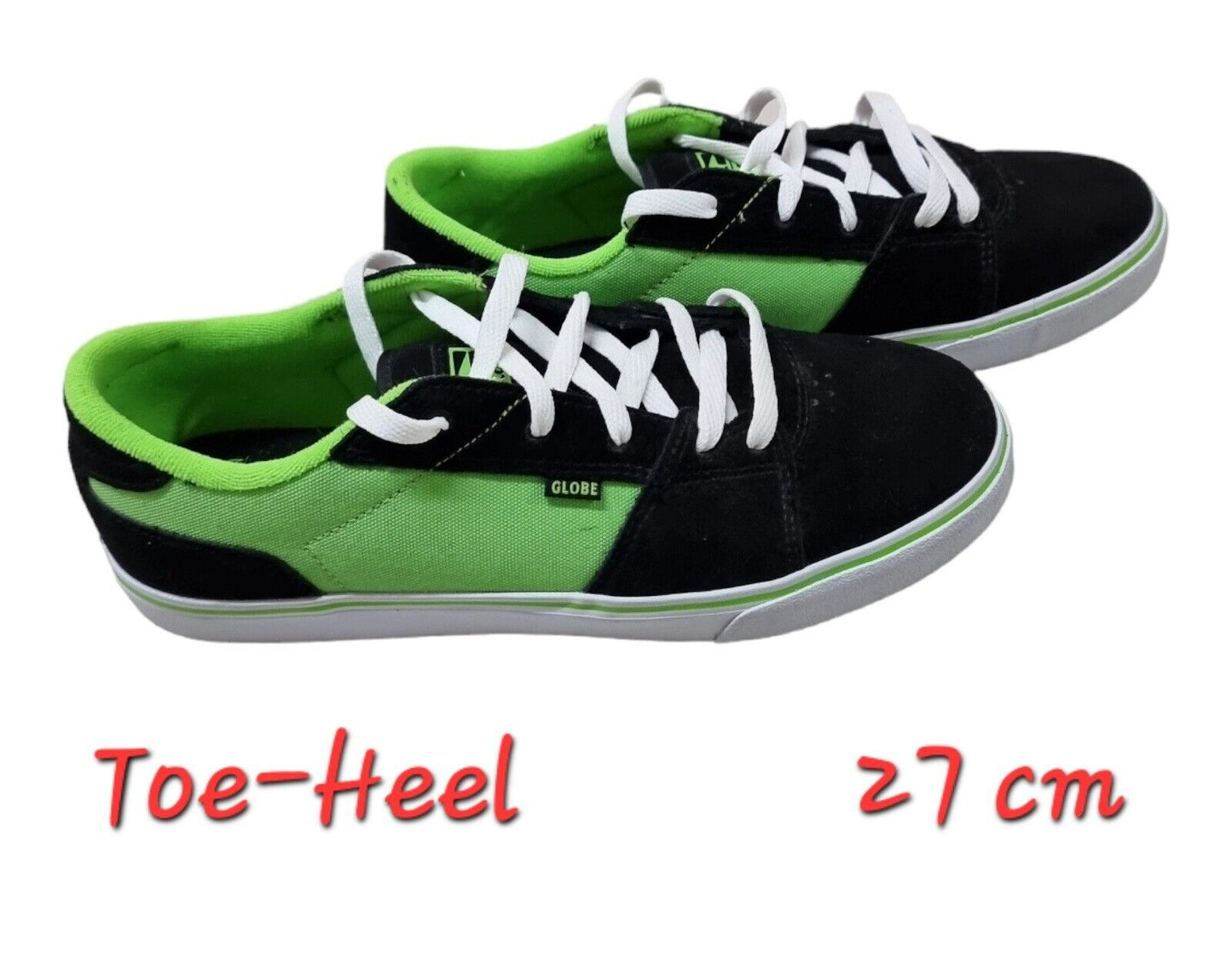 GLOBE Australia Fate Shoes Mens Black/Green Size 9 US, 8 UK, 42.5 EUR-Like Newπ