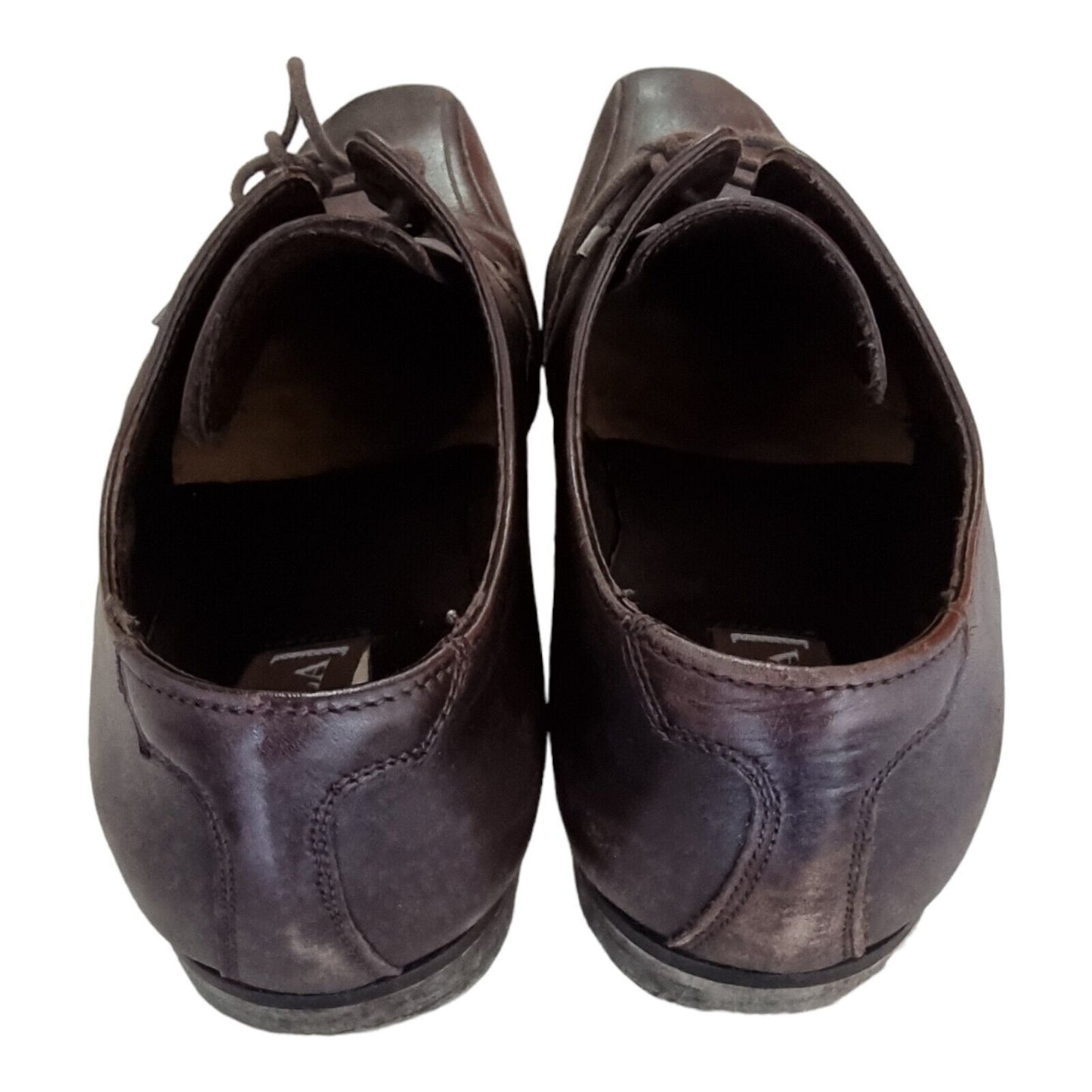 AQUILA Shoes Mens Formal Leather Upper Size 41 EUR, 8US, 7UK Brown Made in Italy