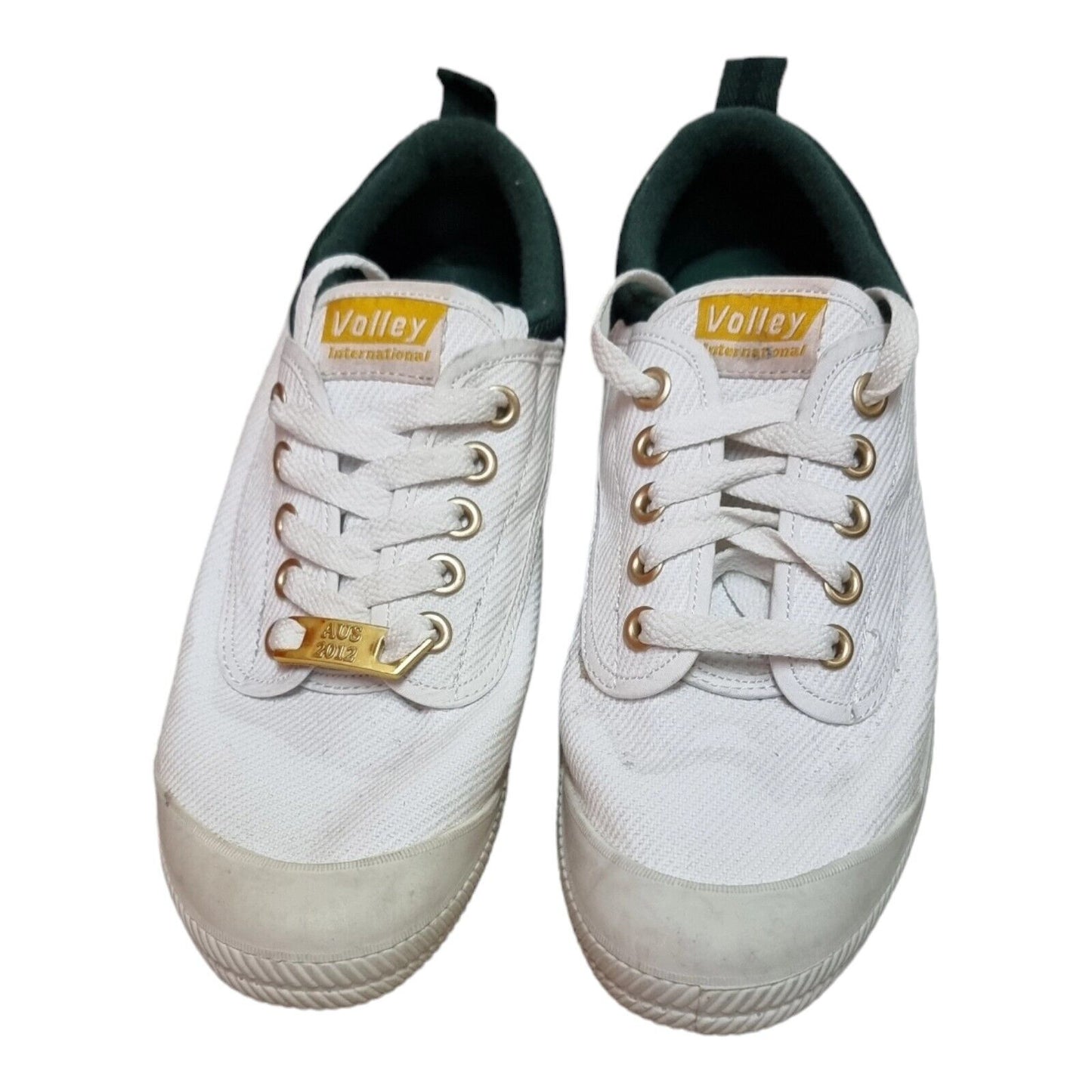 VOLLEY International Mens Sneakers AUS 2012 White Shoes Size 9 US, 8 UK, 42 EUπ