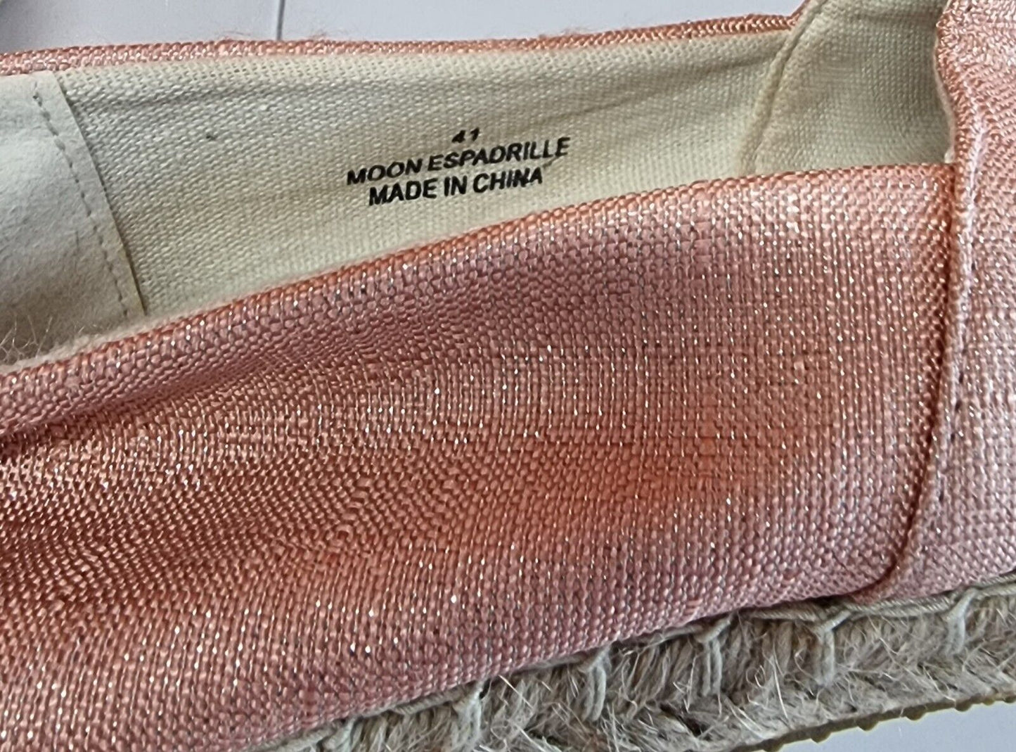 WALNUT Melbourne Moon Espadrilles Womens Pink Shoes Size 41 EUR, 10 AU/US Flats