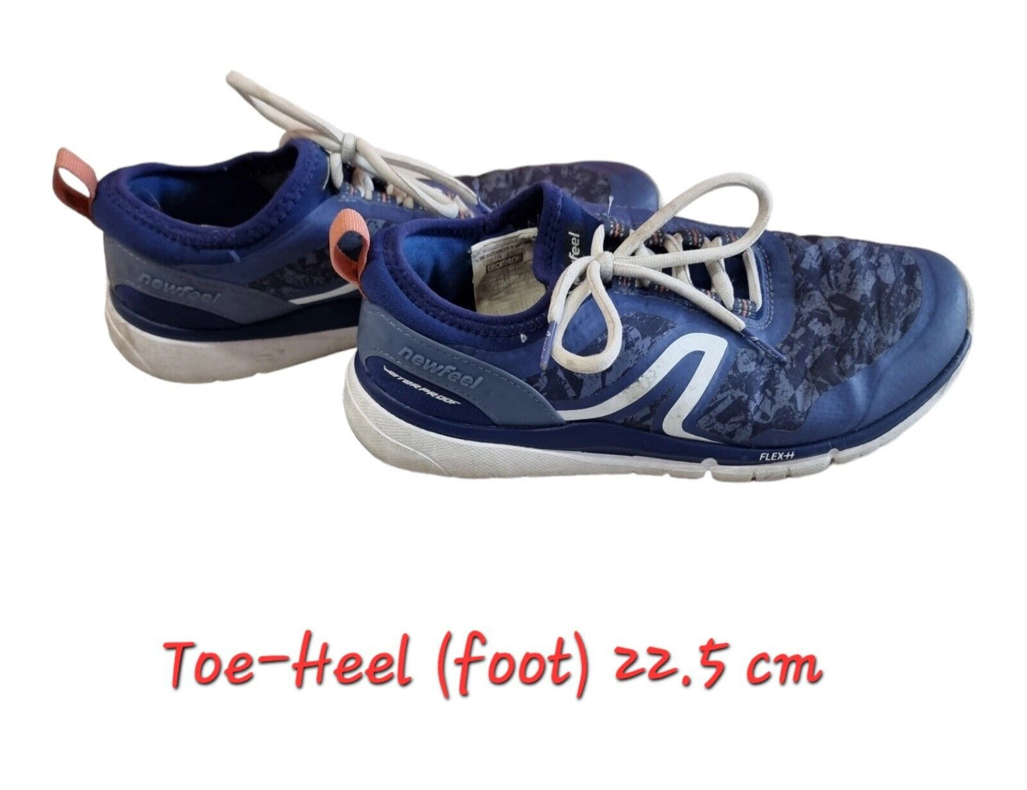 Decathlon Newfeel Womens Shoes Waterproof Navy Blue Size 5.5 US, 3 UK, 36 EUR