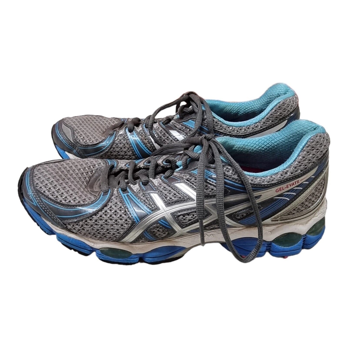 ASICS Gel-Evate Womens Shoes Grey/Blue Runners Size 9 US, 40.5 EUR - Ready To Go
