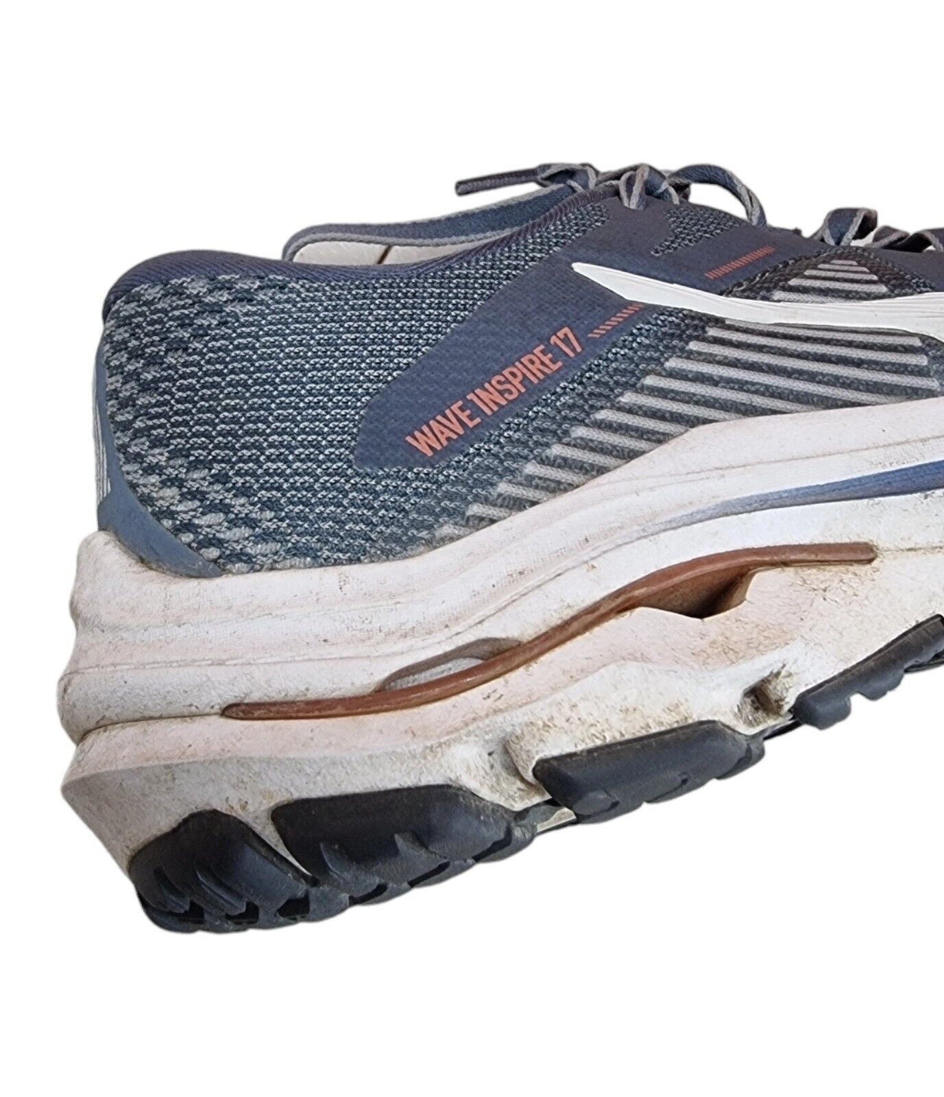 Mizuno Wave Inspire 17 Womens Shoes Steel Blue Runners Size 8.5 US, 6 UK, 39 EUR