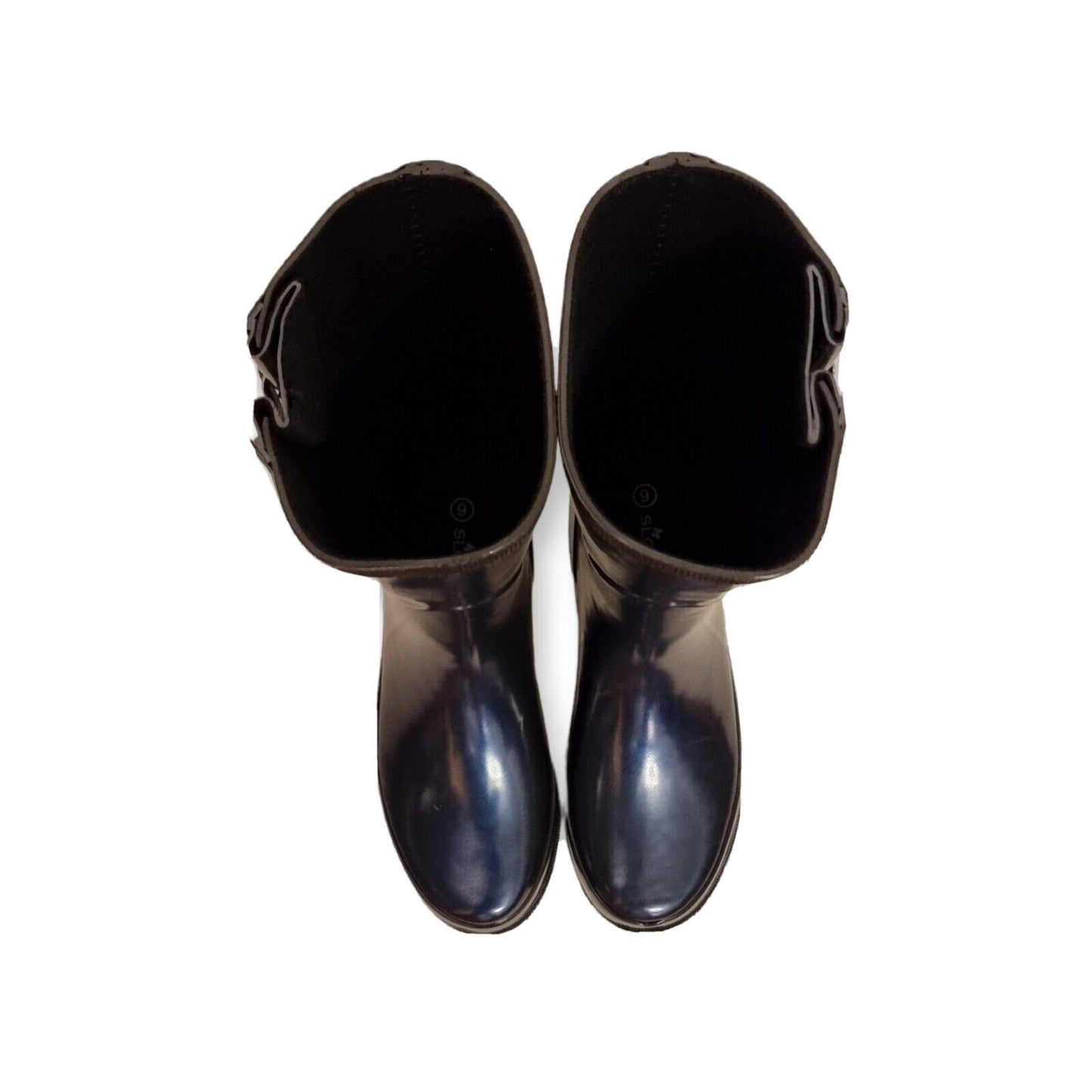 SLOGGERS Boots Womens Katy Gumboots Navy Pearl Shoes Size 6 US New with Box