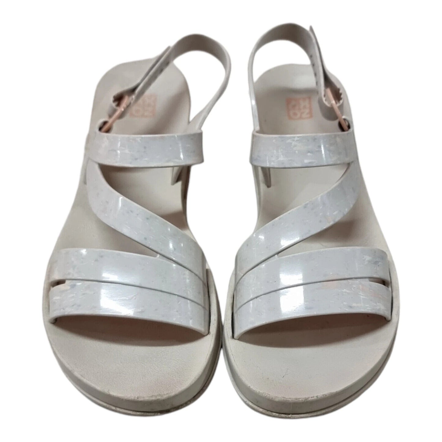 ZAXY Grendene Flats Womens Sandals Beige Slide Shoes Size 9 US , 40 EUR