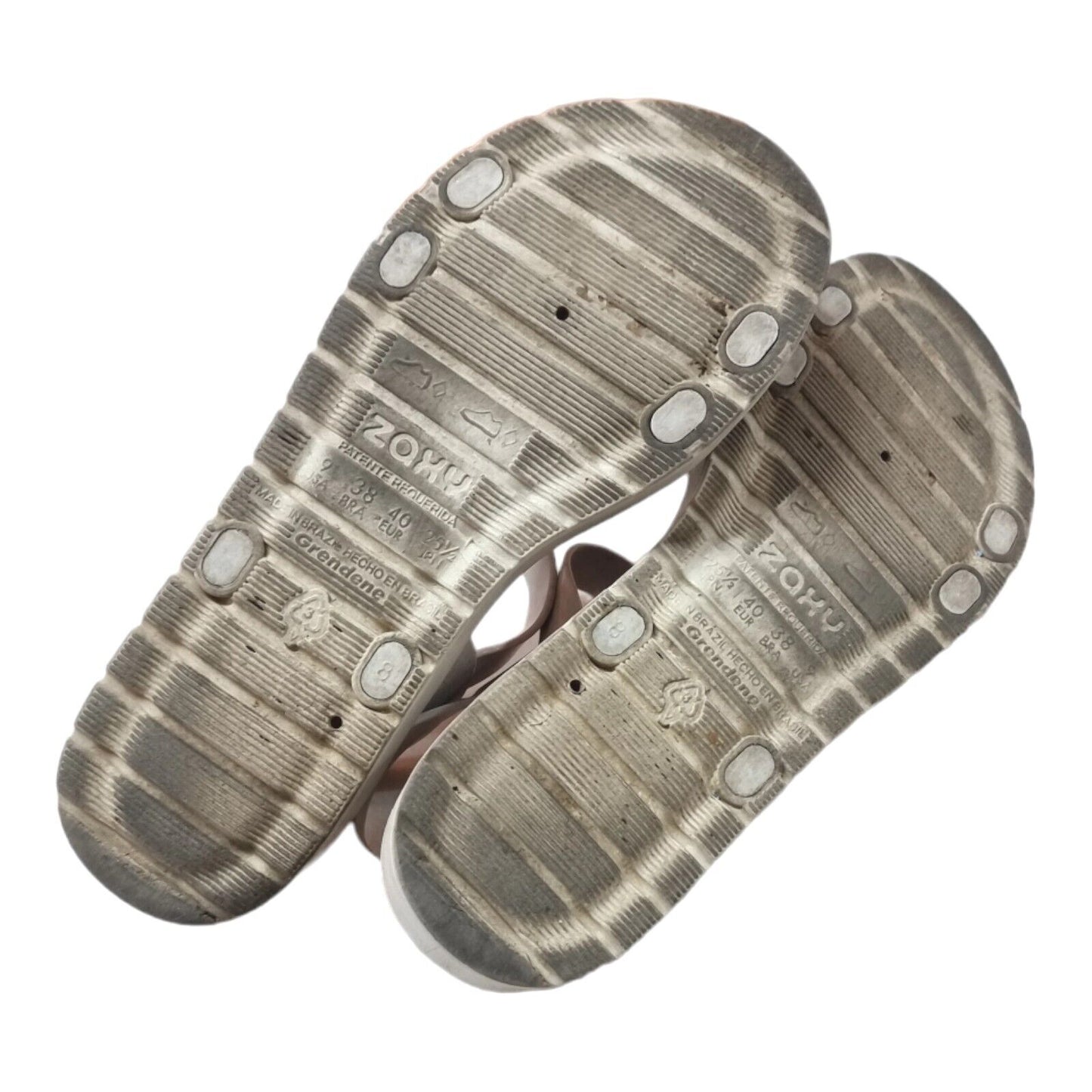 ZAXY Grendene Flats Womens Sandals Beige Slide Shoes Size 9 US , 40 EUR