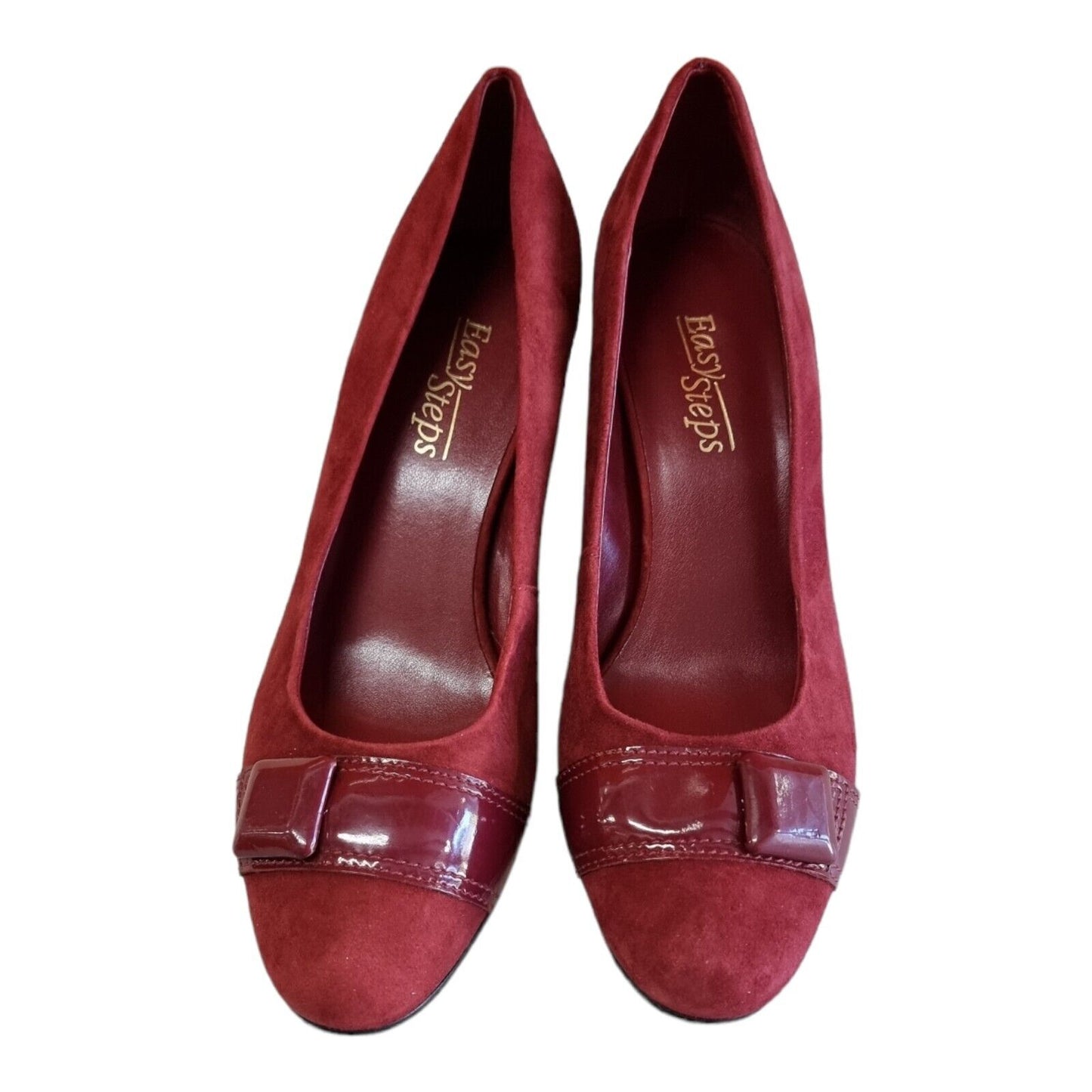 EASY STEPS Osaka Shoes Leather Upper Womens Red Slip On Size 8C US/AU, 38.5 EU