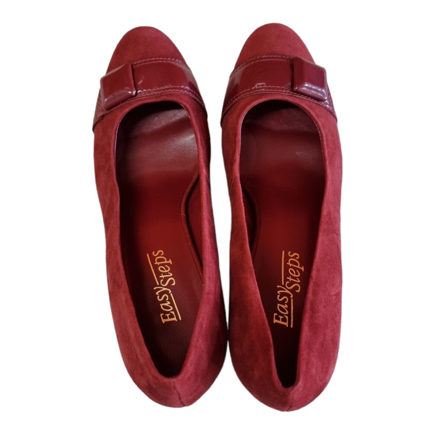 EASY STEPS Osaka Shoes Leather Upper Womens Red Slip On Size 8C US/AU, 38.5 EU