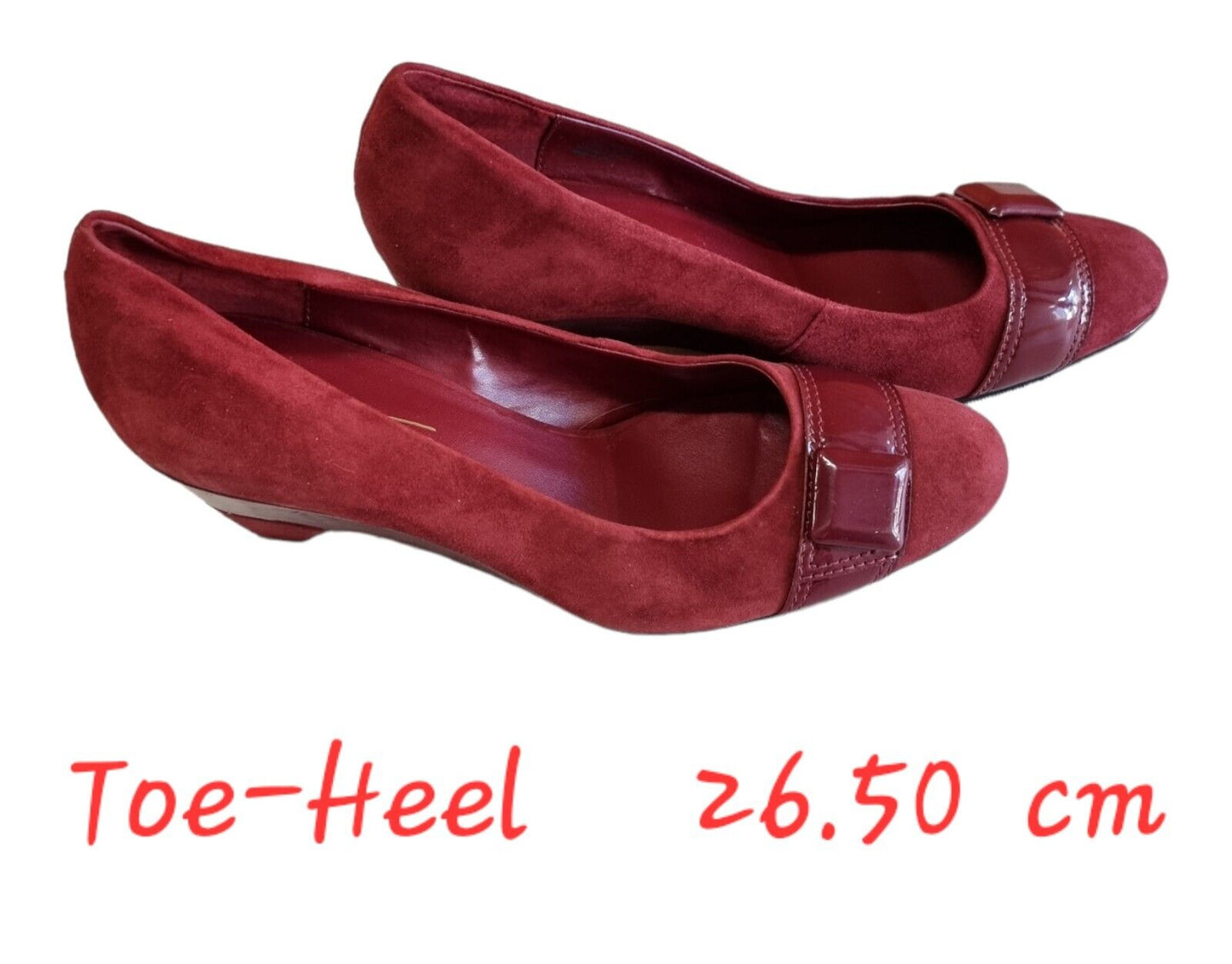 EASY STEPS Osaka Shoes Leather Upper Womens Red Slip On Size 8C US/AU, 38.5 EU