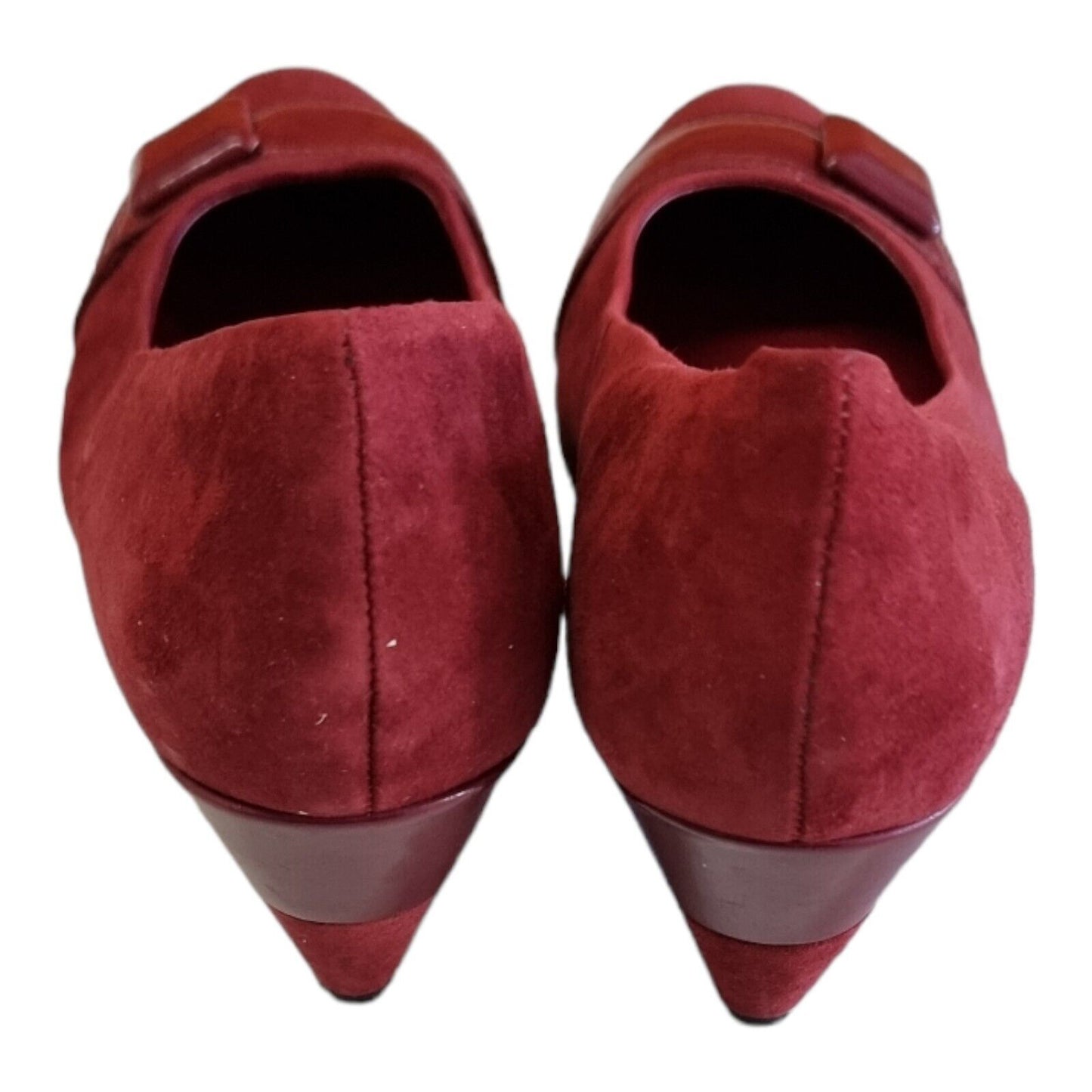 EASY STEPS Osaka Shoes Leather Upper Womens Red Slip On Size 8C US/AU, 38.5 EU