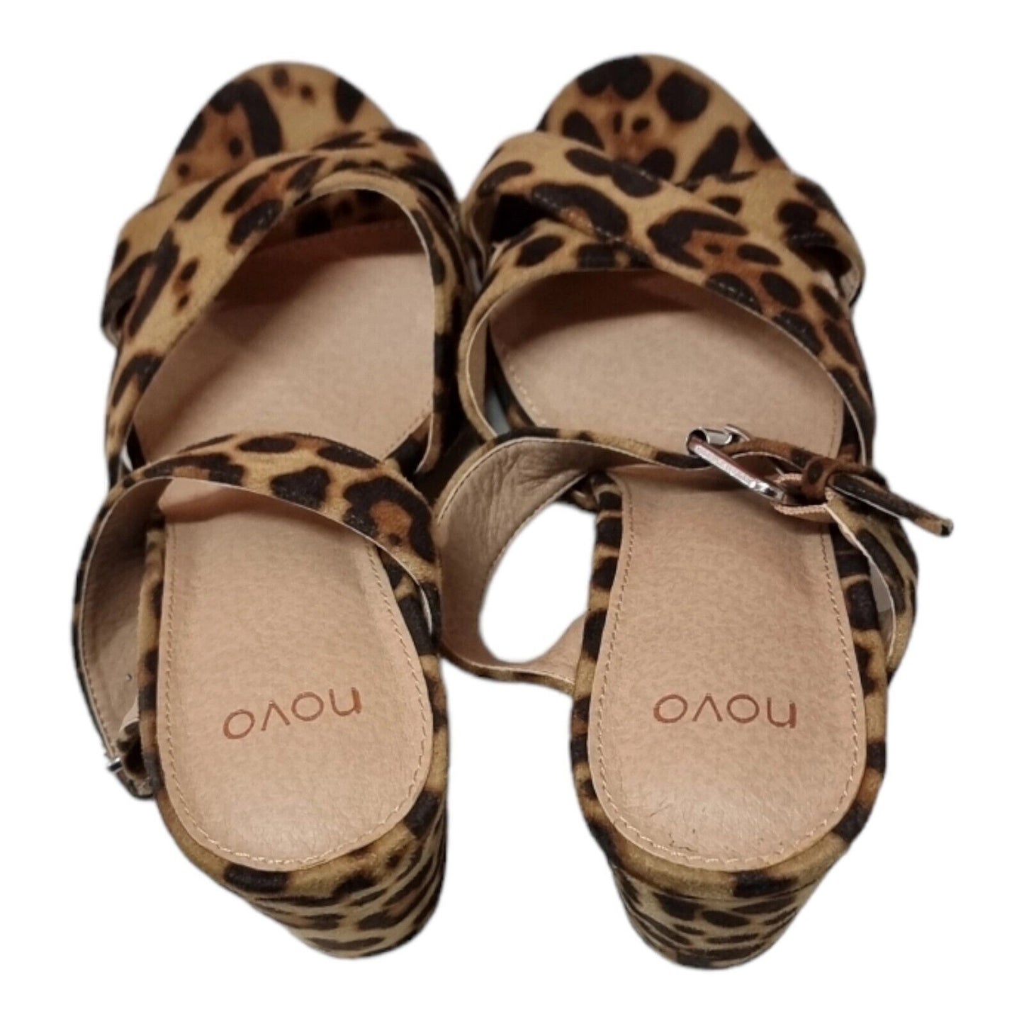 NOVO Leopard Sandals Womens Brown Shoes Size 9 AU/US, 7 UK, 40 EUR-Ready To Go🐆