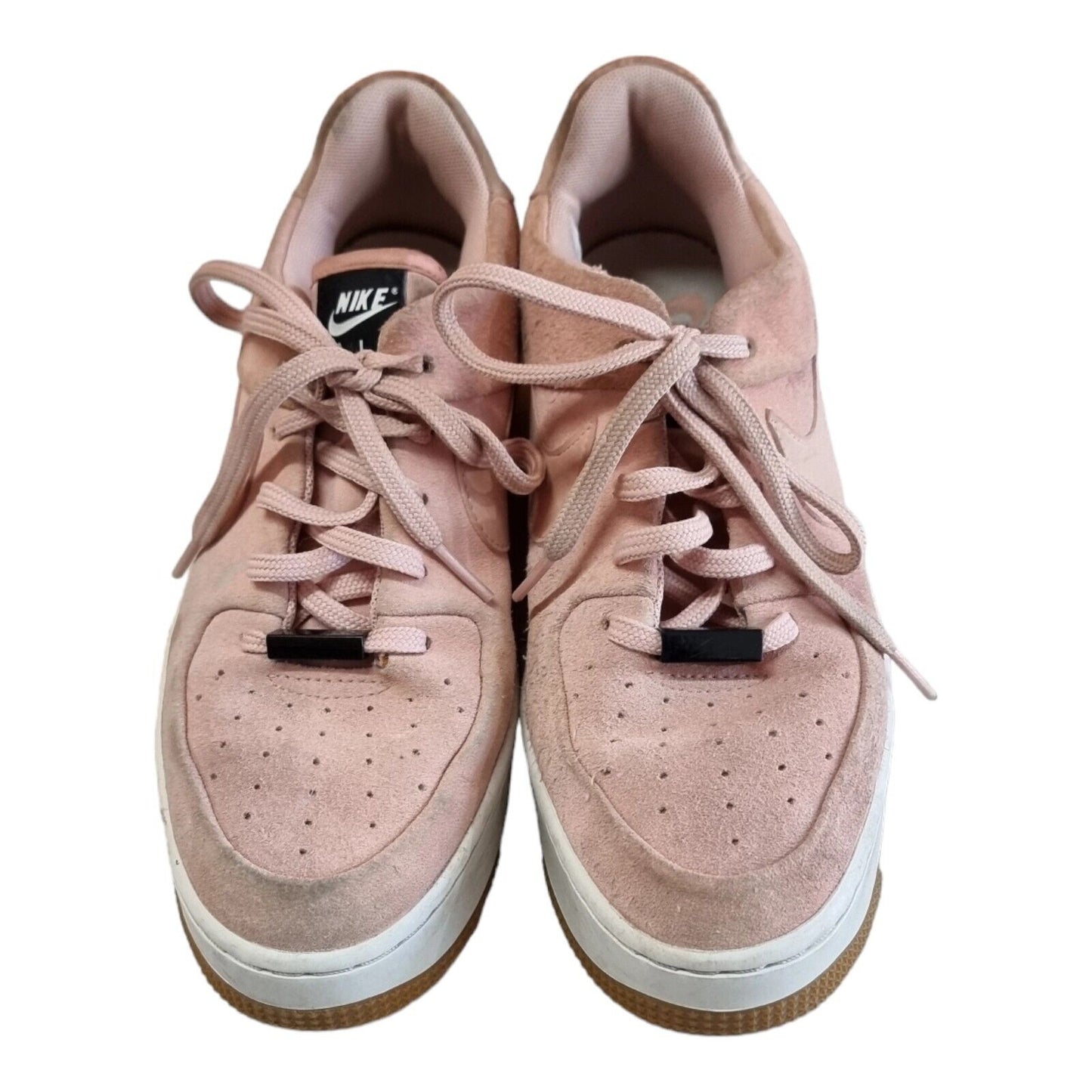 Nike Air Force 1 Sage Low Coral Stardust Pink Suede Sneakers Womens Shoes 8.5 US