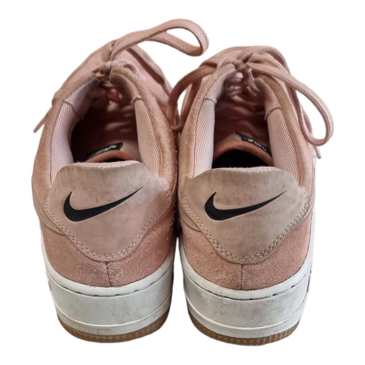 Nike Air Force 1 Sage Low Coral Stardust Pink Suede Sneakers Womens Shoes 8.5 US