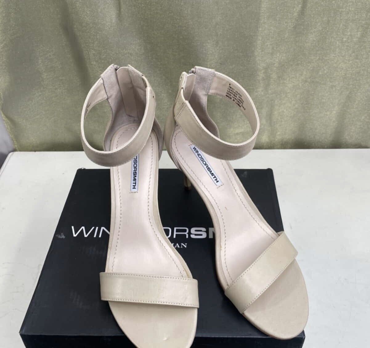 Windsor Smith Vilent Womens Sandals Bone Leather Shoes Size 8 AU/US, 6 UK, 39 EU