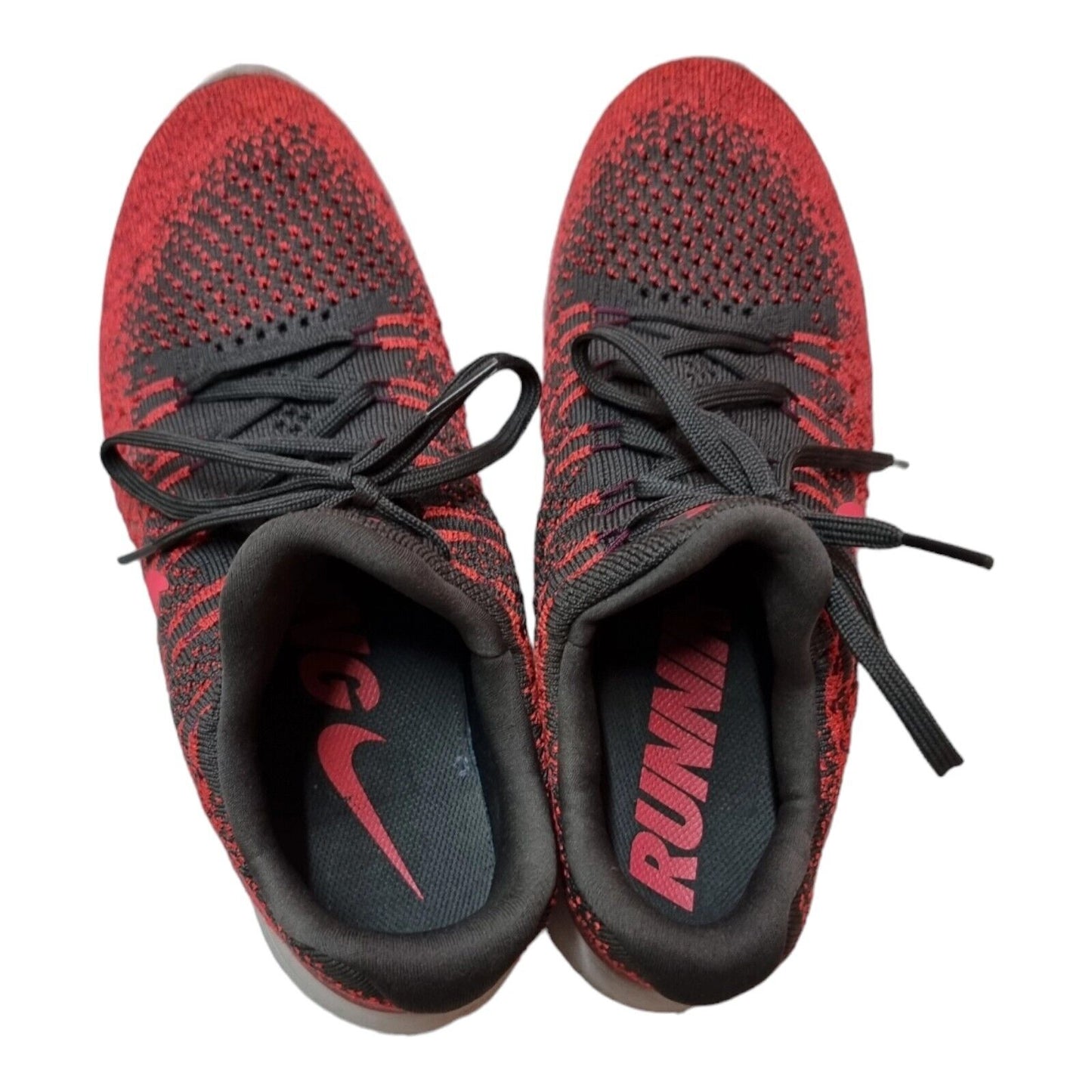 NIKE Lunarepic Flyknit 2 Womens Shoes Watermelon Red/Grey Runners Size 9.5US,41E
