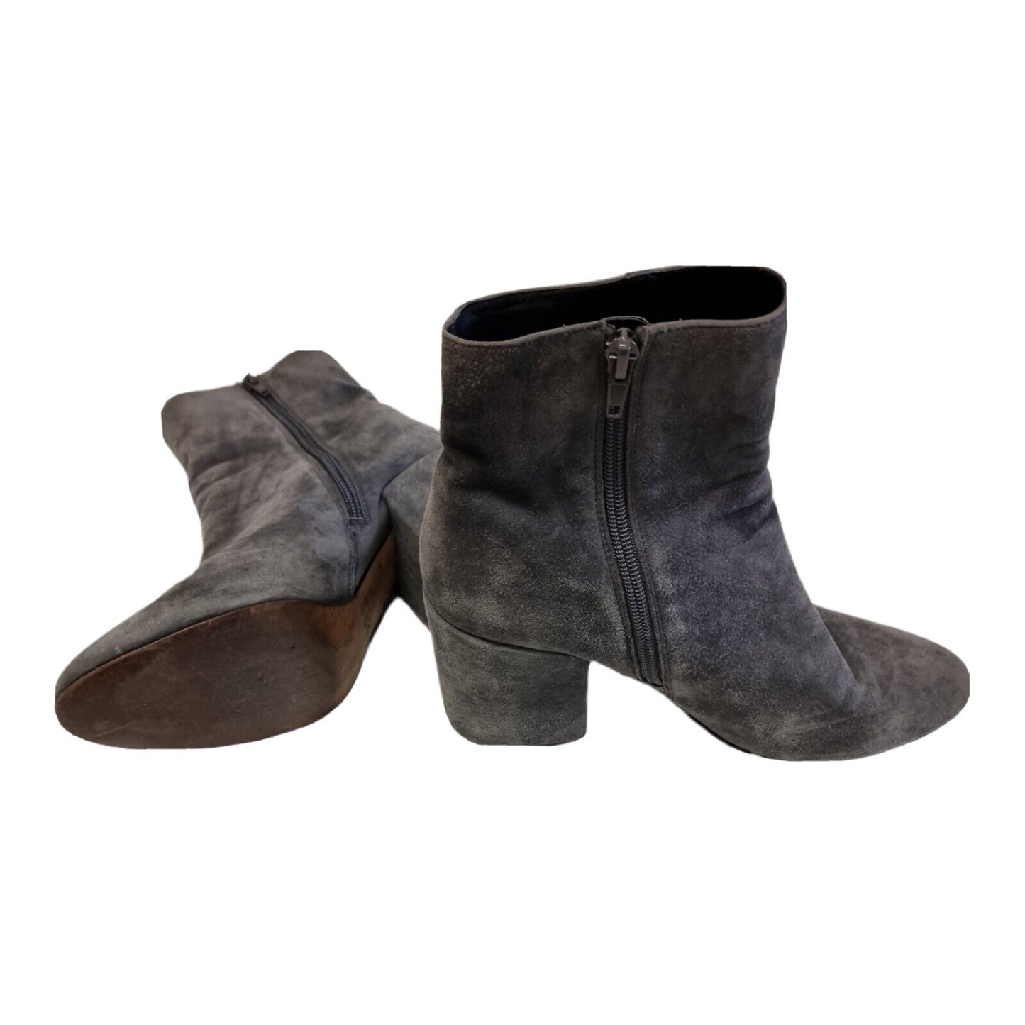 WINDSOR SMITH Boots Womens Grey Suede Shoes Size 7.5 - Like New