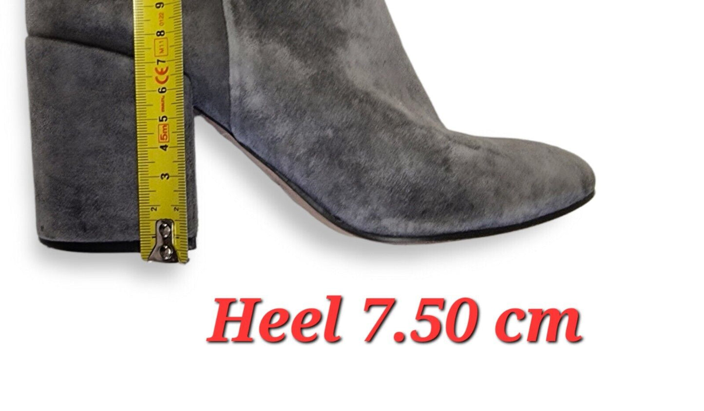 WINDSOR SMITH Boots Womens Grey Suede Shoes Size 7.5 - Like New