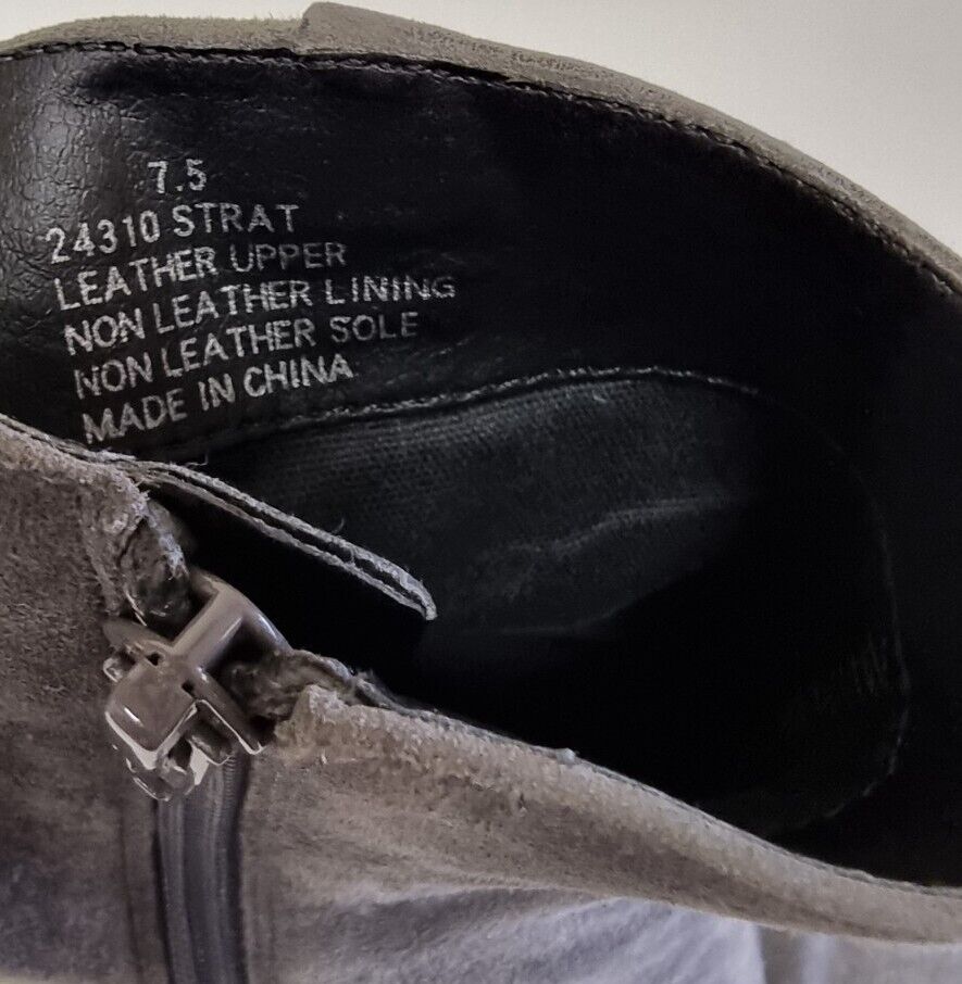 WINDSOR SMITH Boots Womens Grey Suede Shoes Size 7.5 - Like New