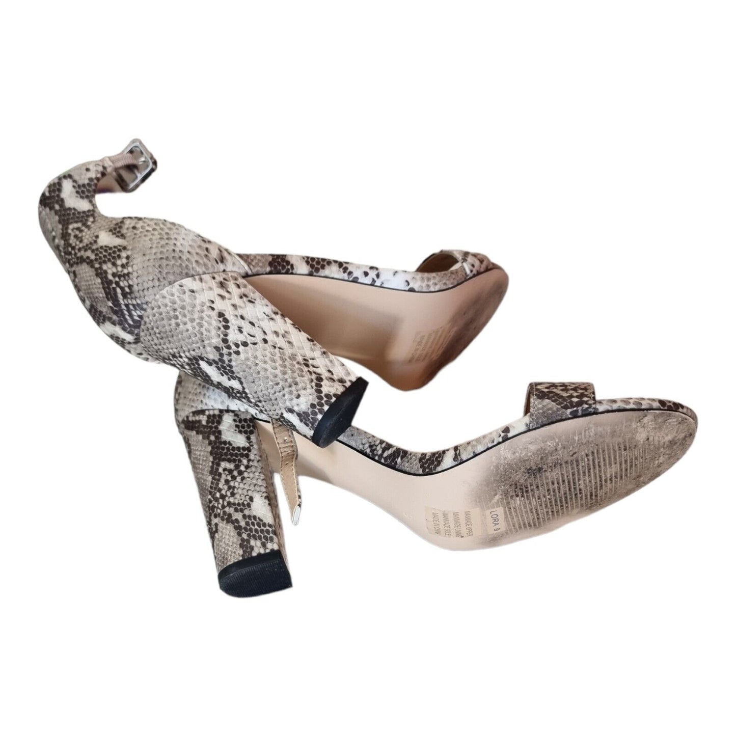 NOVO Lora Core Sandals Natural Snake Shoes Womens Size 9 AU/US, 7 UK, 40 EUR