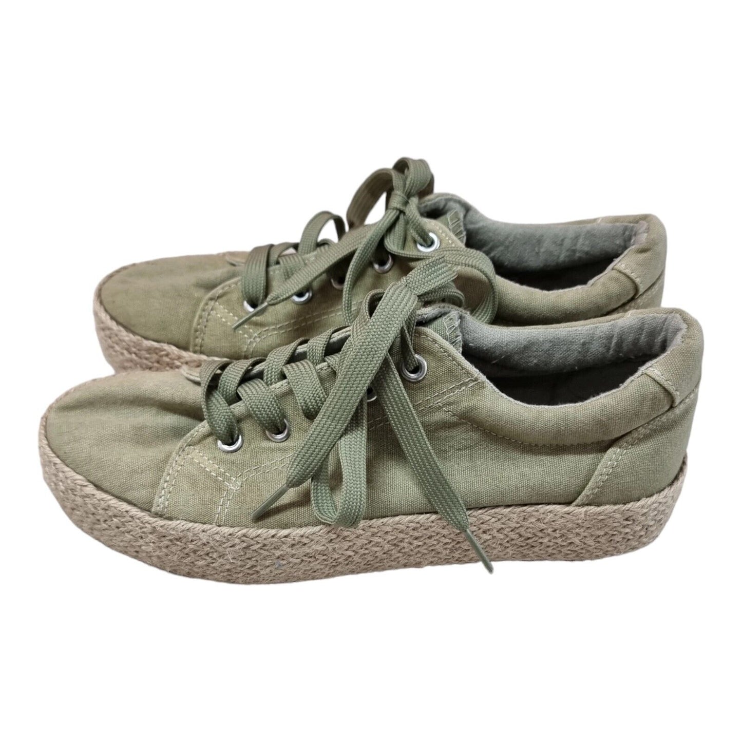WITTNER Ultra Womens Canvas Shoes Green Size 40 EUR, 9.5 AU - Ready To Go ✔️