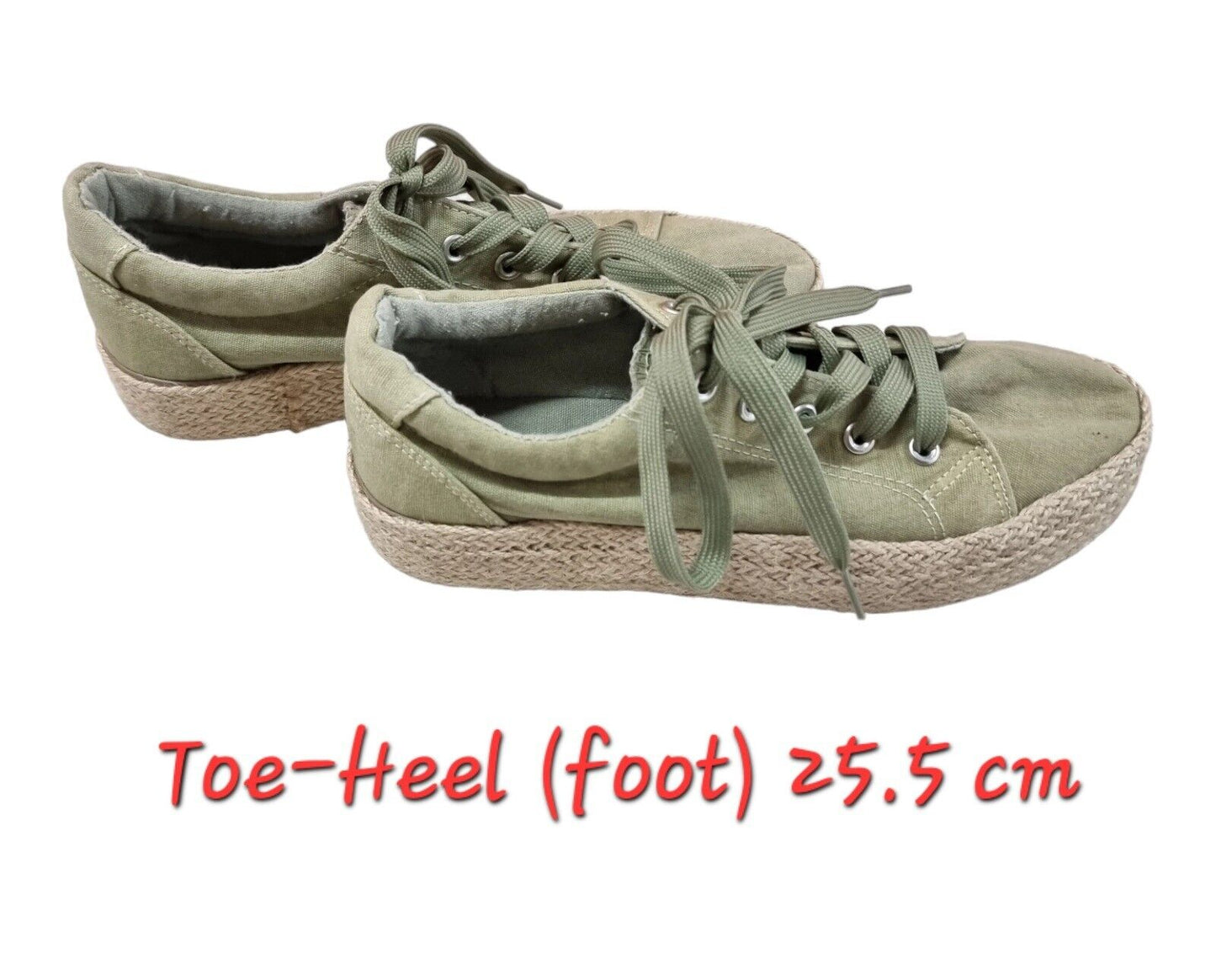 WITTNER Ultra Womens Canvas Shoes Green Size 40 EUR, 9.5 AU - Ready To Go ✔️