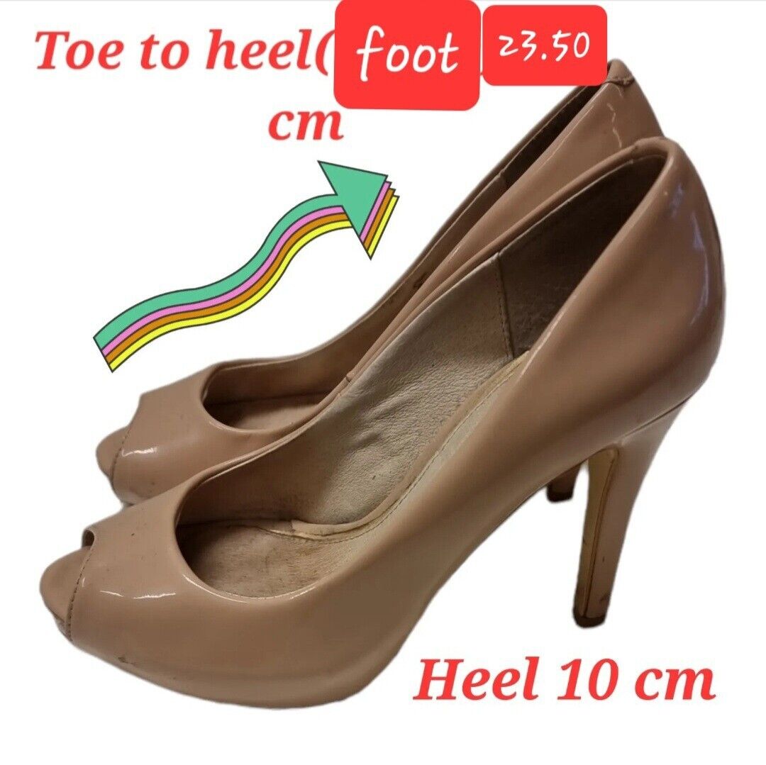 ZU ENCHANTED Shoes Womens Beige High Heels Size 6.5 US/AU, 4.5 UK, 37.50 EU 👠