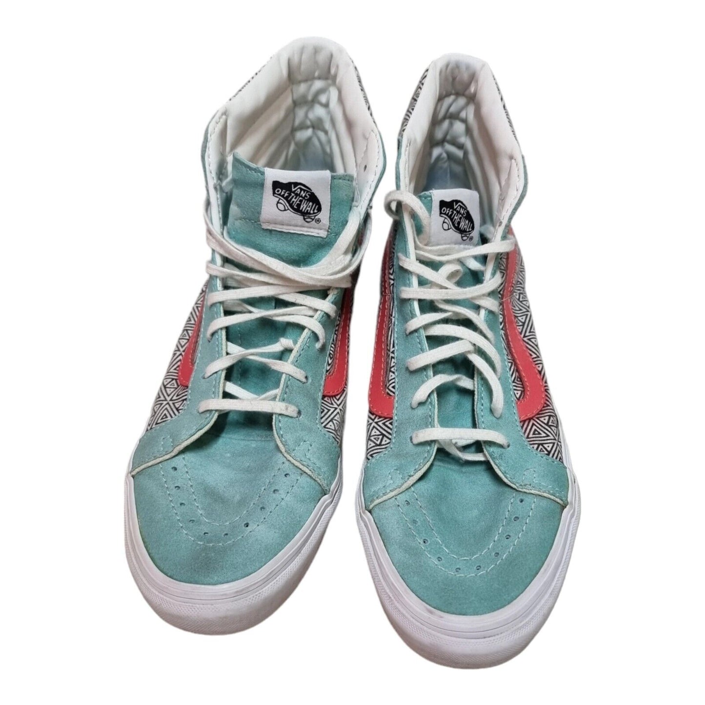 VANS Off The Wall Sk8 Hi Slim Geometric Shoes Womens Skateboard Sneakers 10.5 US