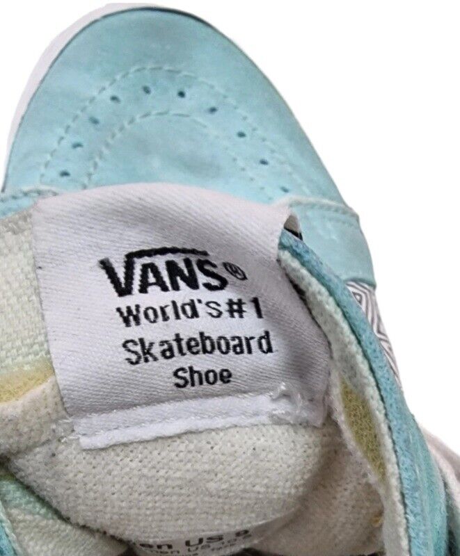 VANS Off The Wall Sk8 Hi Slim Geometric Shoes Womens Skateboard Sneakers 10.5 US