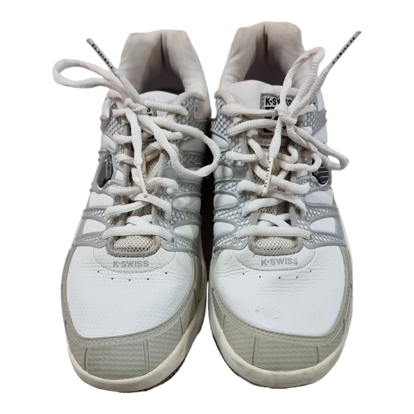 K-Swiss Women's Defier DS Tennis Shoes White Sneakers Size 11 US, 9 UK, 43 🎾