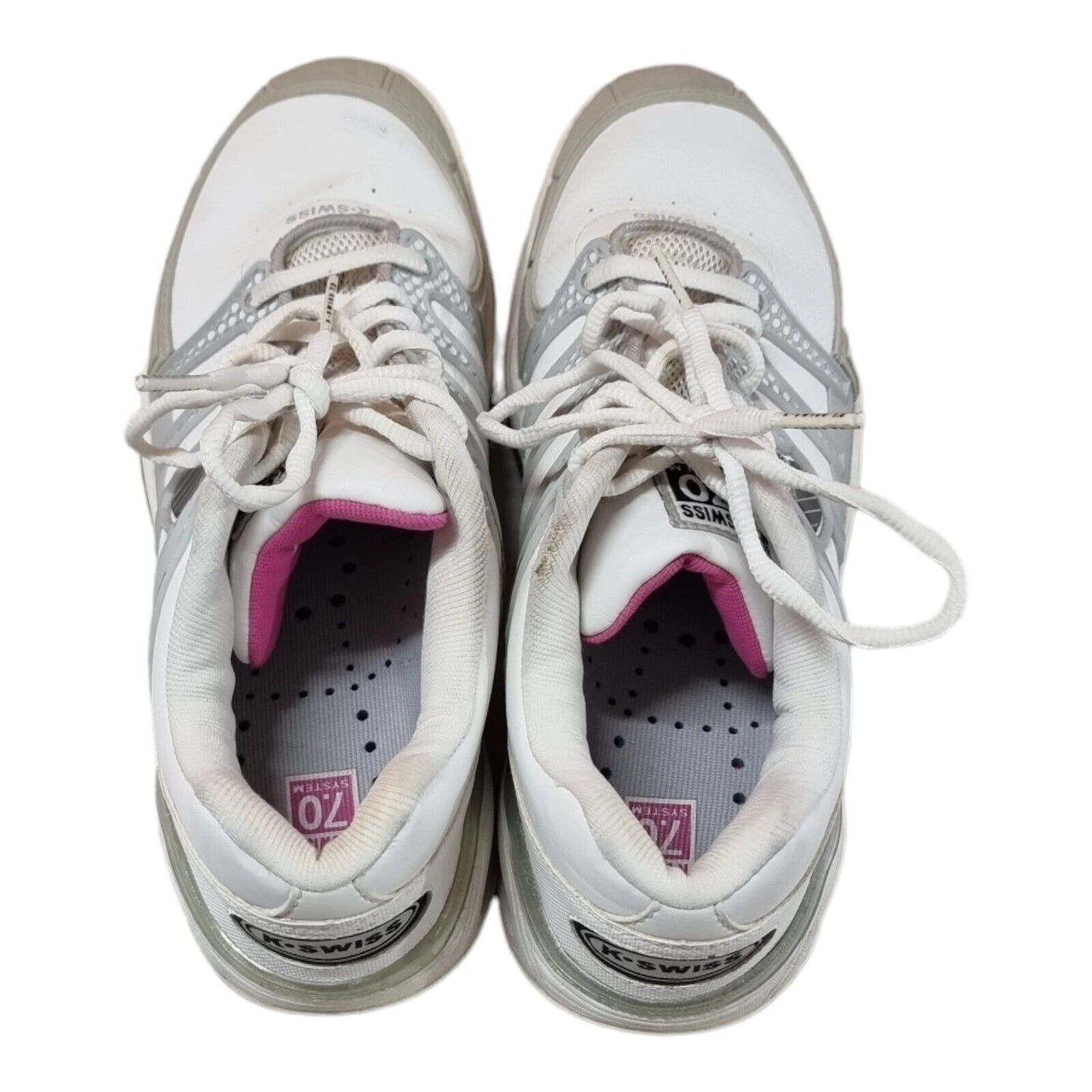 K-Swiss Women's Defier DS Tennis Shoes White Sneakers Size 11 US, 9 UK, 43 🎾