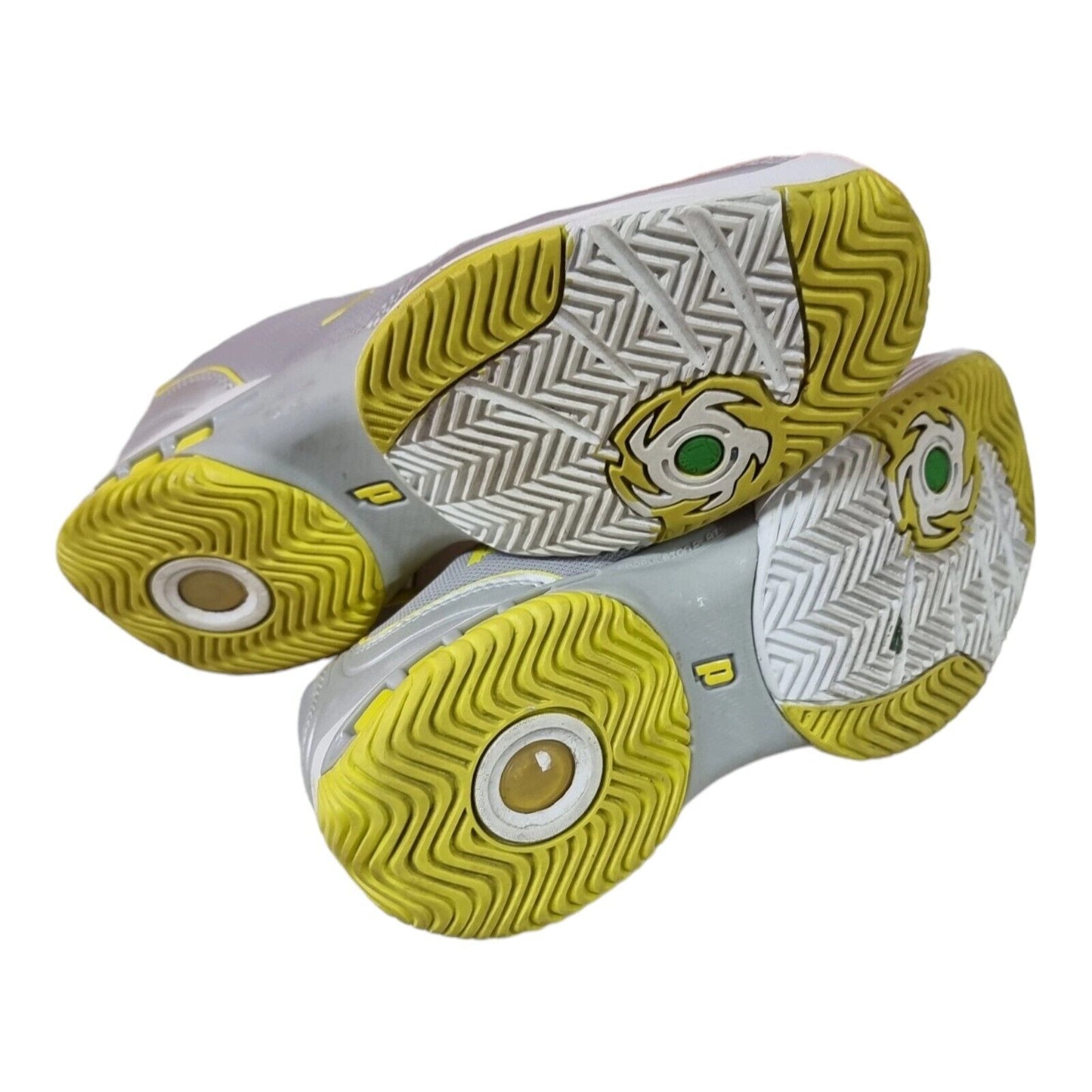 PRINCE Rebel 2 Women's Tennis Shoes Silver/yellow Sneakers 9.5 US, 7.5UK, 41.5EU