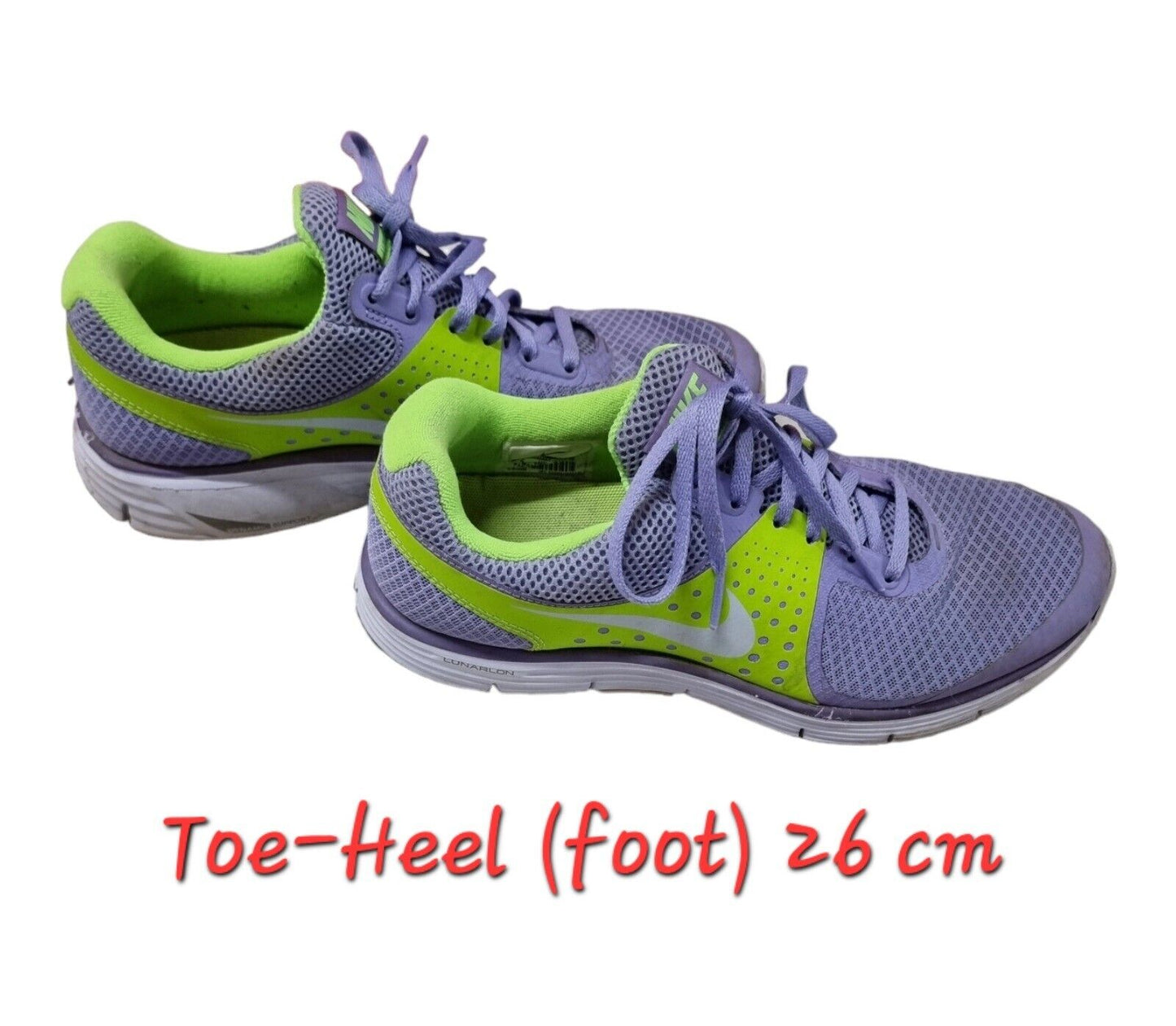 NIKE LunarSwift 4 Womens Shoes Purple/Green Runners Size 9 US, 6.5 UK, 40.5 EUR