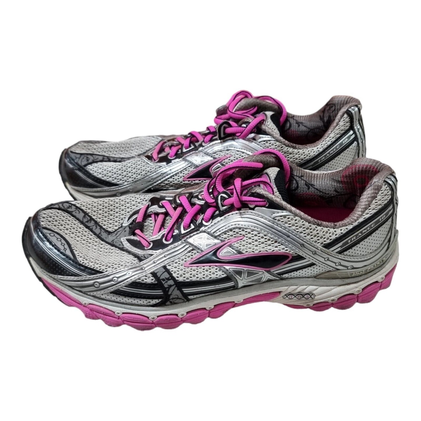 BROOKS Trance 10 Shoes Womens Silver Runners Size 9.5 US, 7.5 UK, 41 EUR