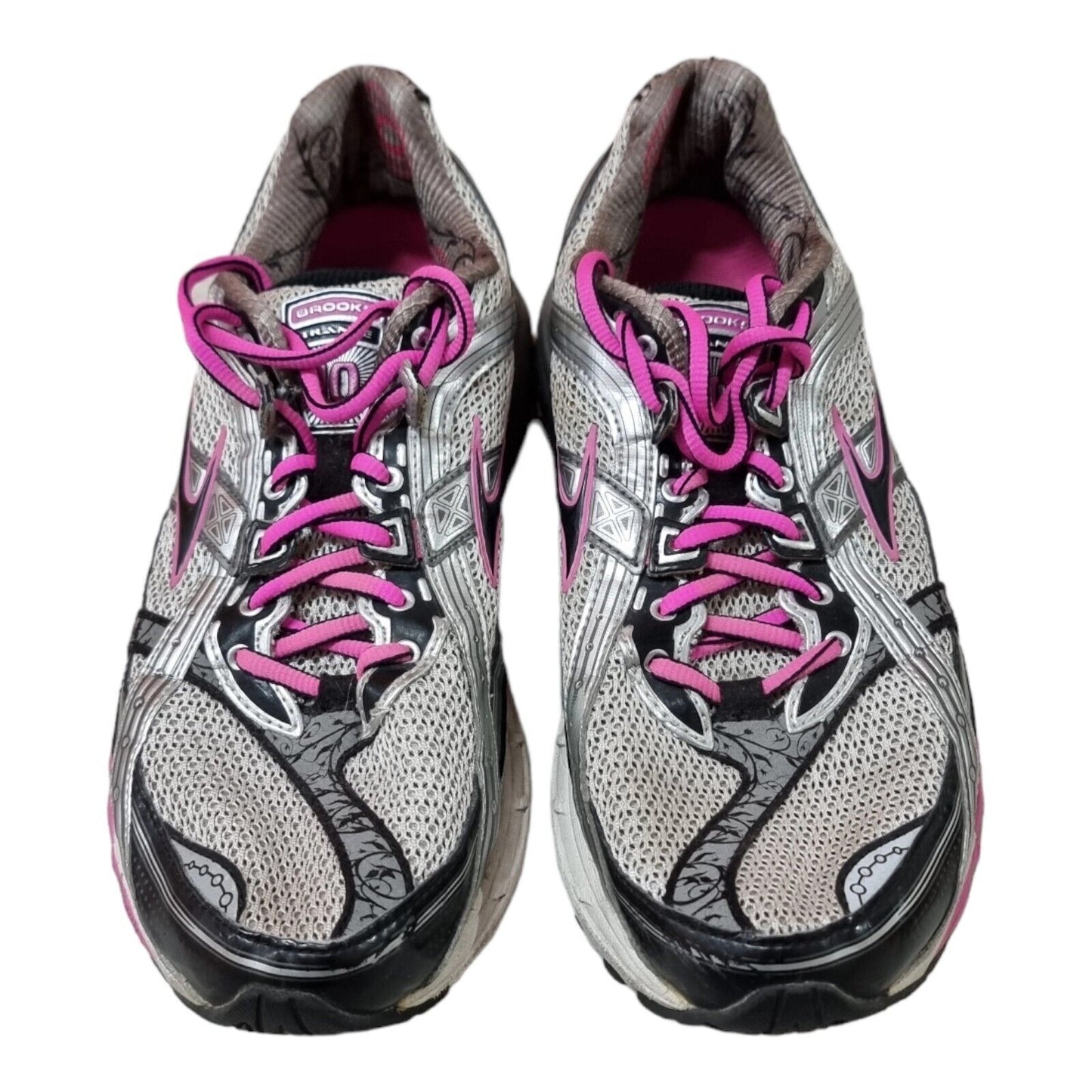 BROOKS Trance 10 Shoes Womens Silver Runners Size 9.5 US, 7.5 UK, 41 EUR