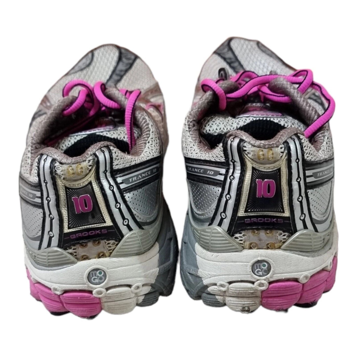 BROOKS Trance 10 Shoes Womens Silver Runners Size 9.5 US, 7.5 UK, 41 EUR