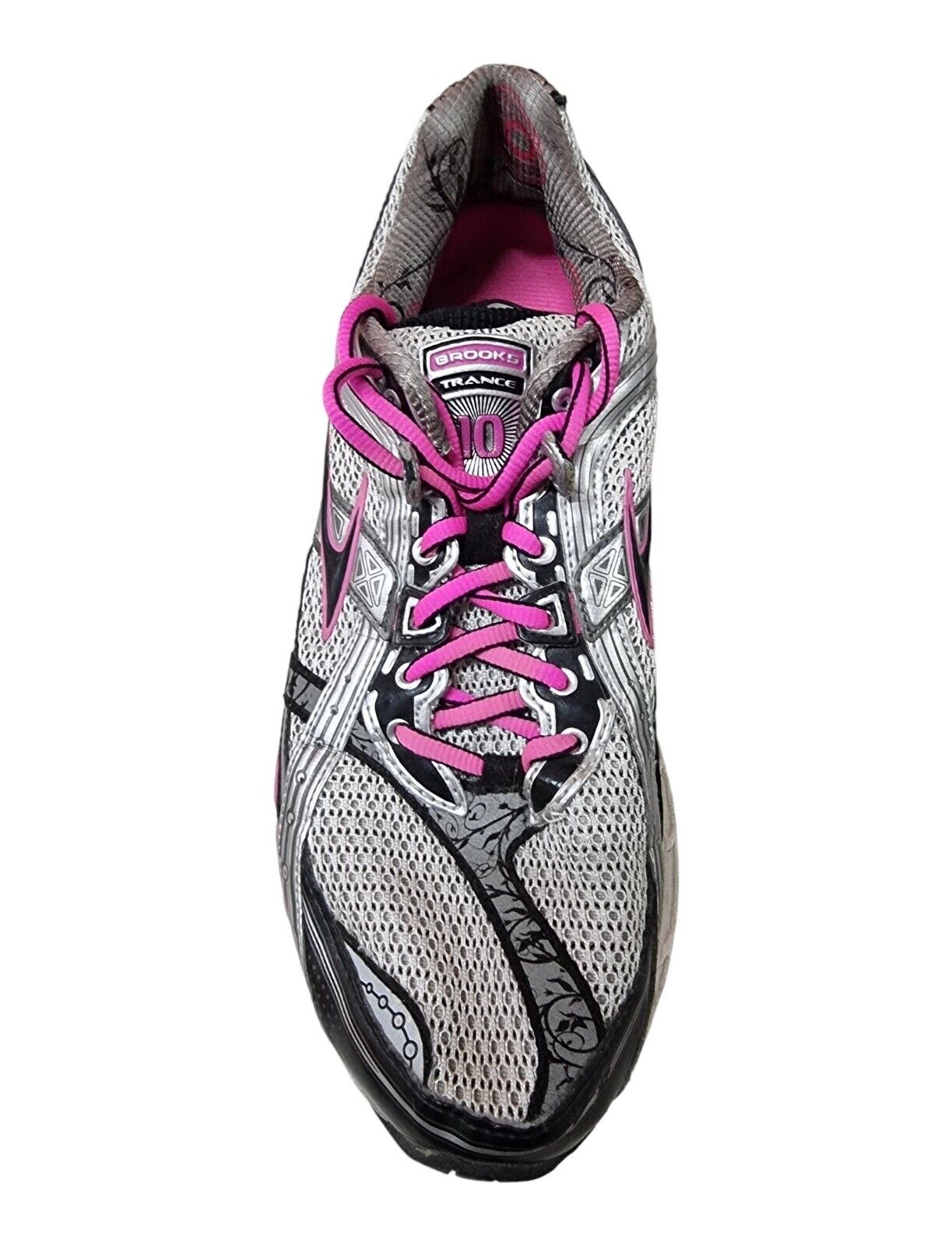 BROOKS Trance 10 Shoes Womens Silver Runners Size 9.5 US, 7.5 UK, 41 EUR