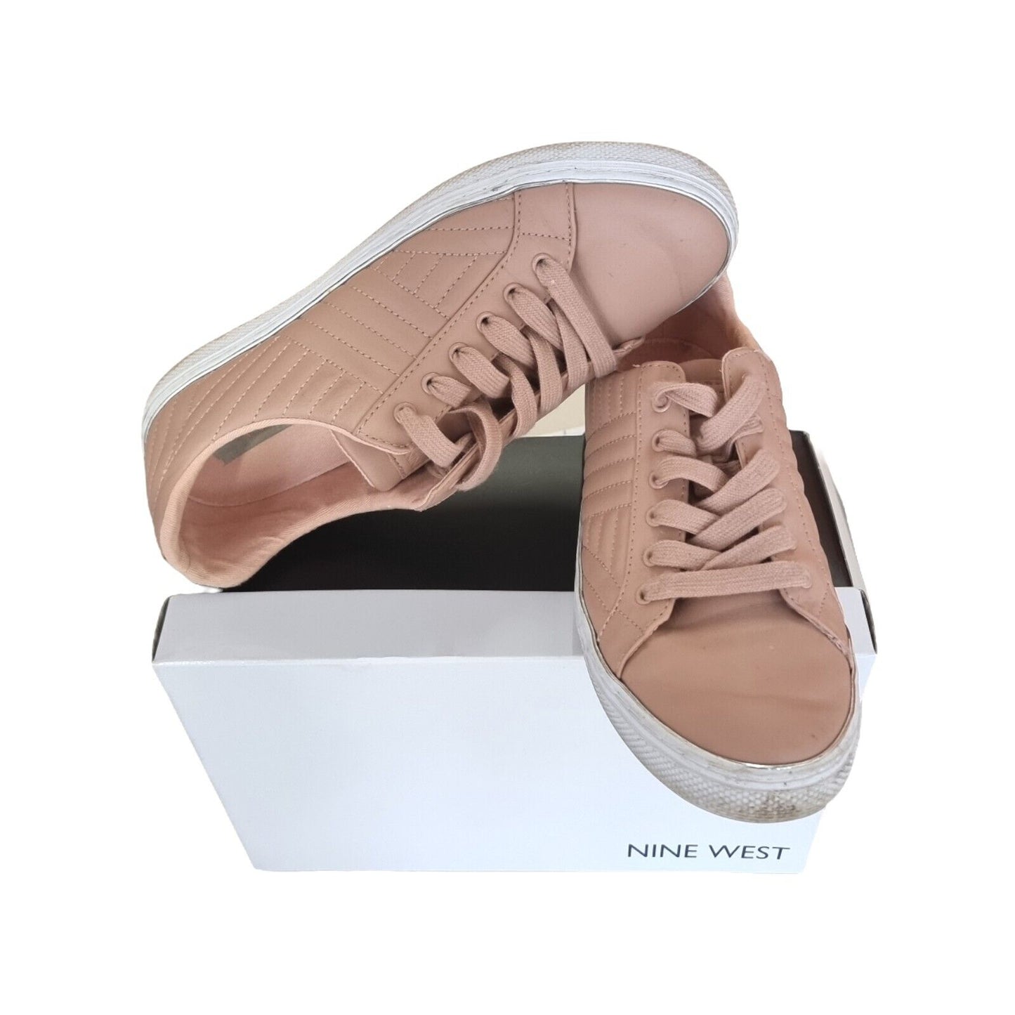 NINE WEST Shoes Womens Dusty Pink Sneakers Size 9.5 US, 39.5 EUR with Box 👟
