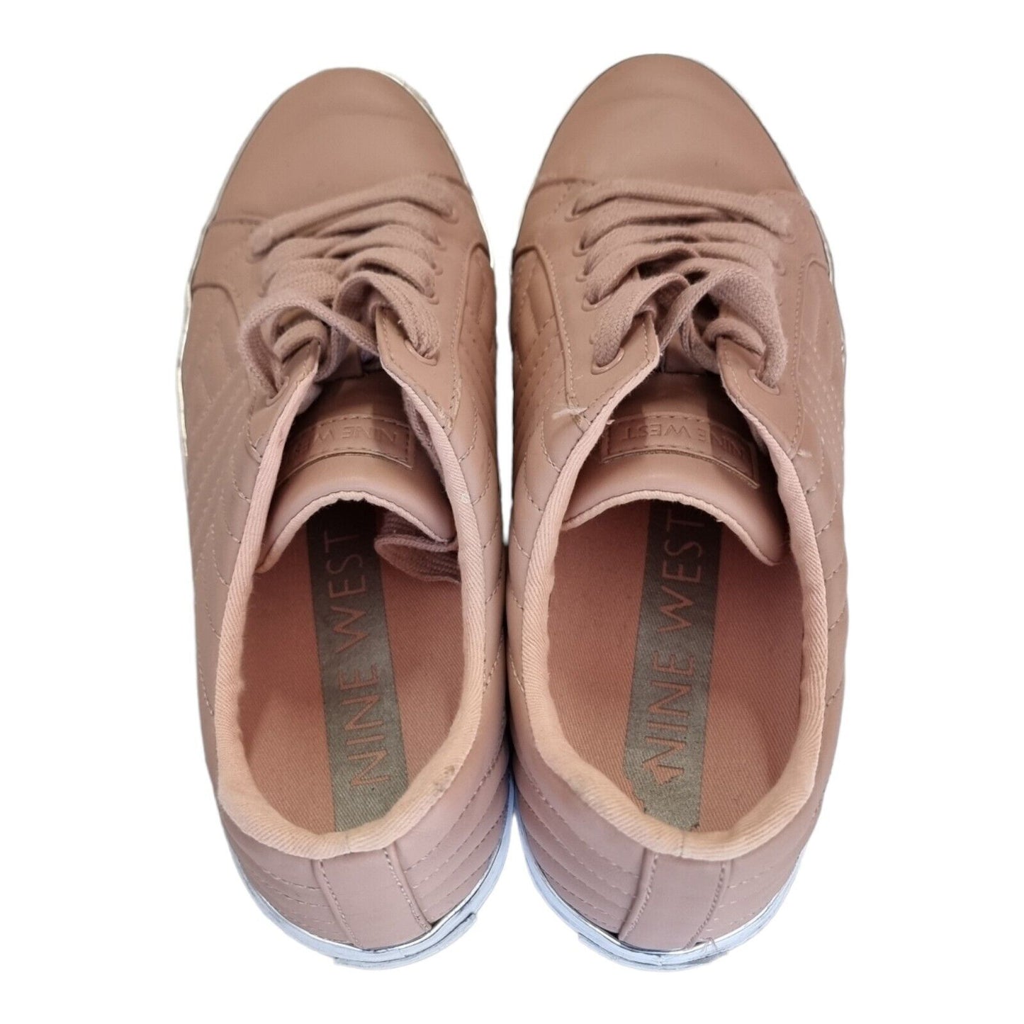 NINE WEST Shoes Womens Dusty Pink Sneakers Size 9.5 US, 39.5 EUR with Box 👟