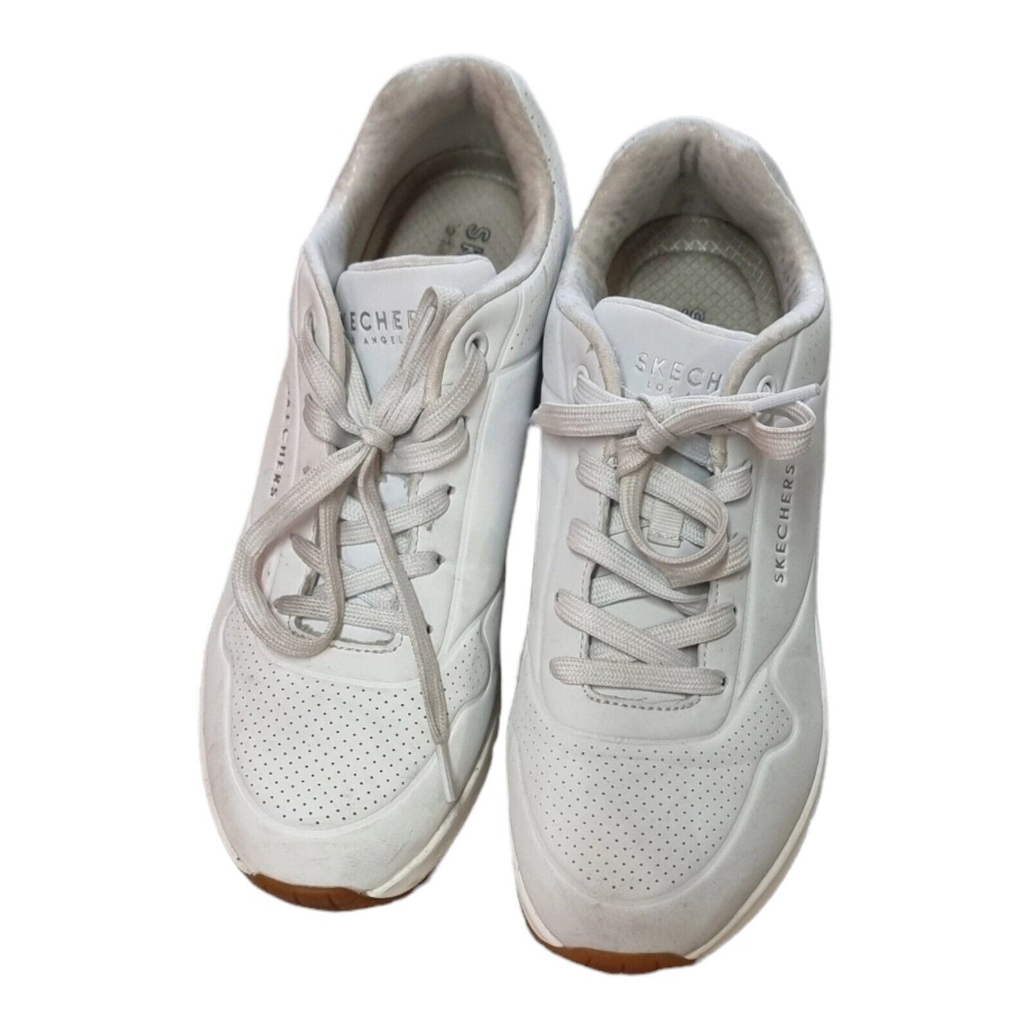 SKECHERS Los Angeles Memory Foam Womens Sneakers White Shoes Size 9 US,39EU,6 UK