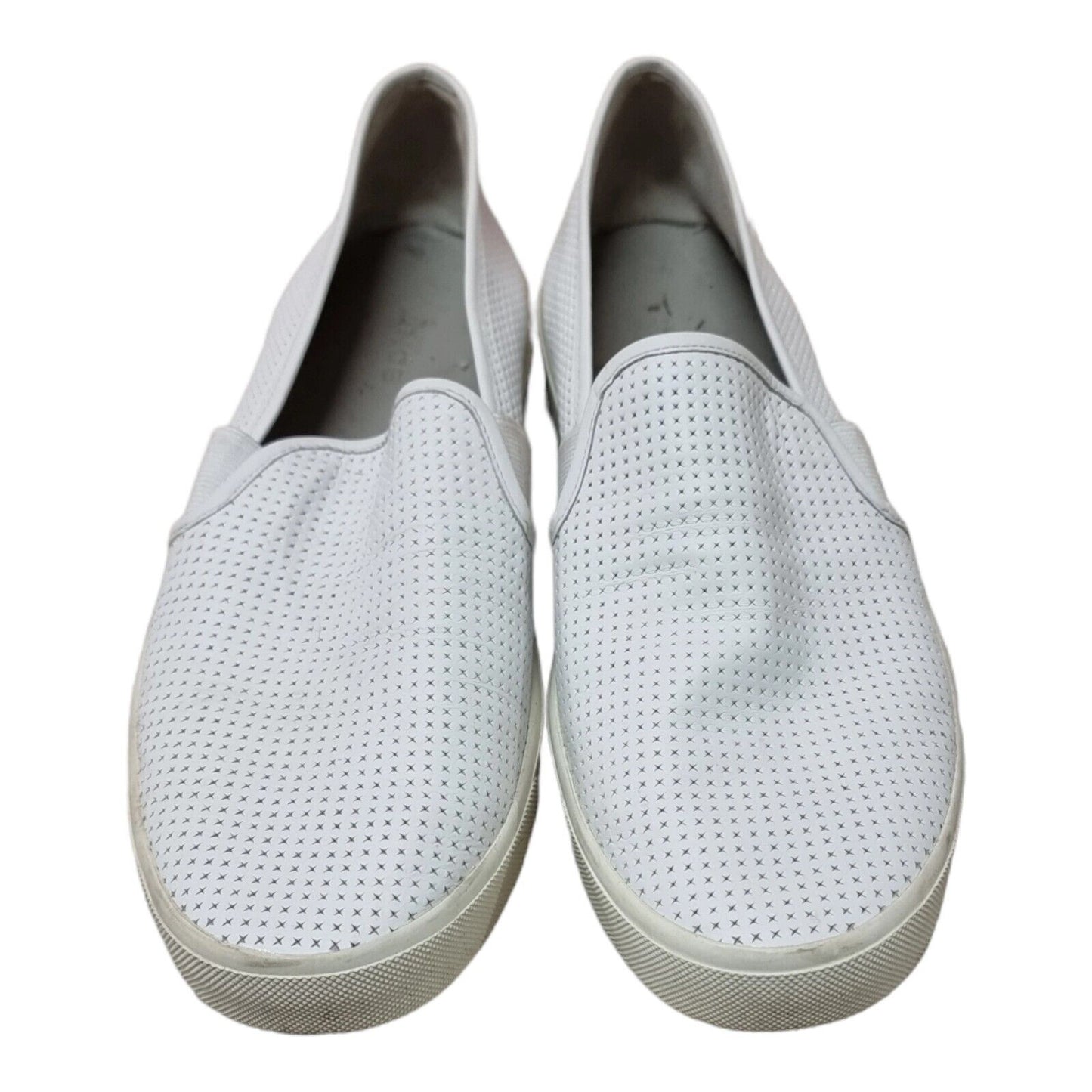 VINCE Shoes Womens Leather Slip-on White Flats Size 9M US, 39 EUR ✔️