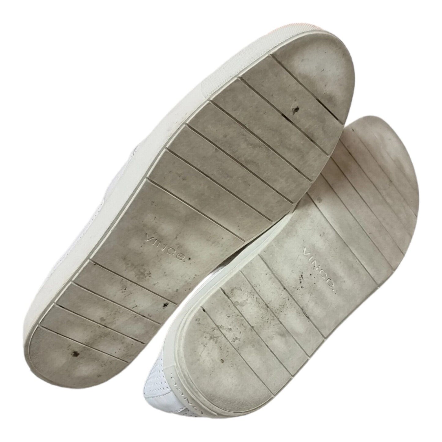 VINCE Shoes Womens Leather Slip-on White Flats Size 9M US, 39 EUR ✔️