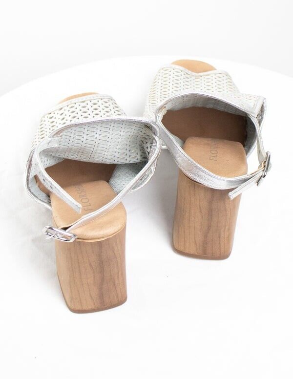 FLORSHEIM Womens Sandals Leather Platform Shoes Size 8.5 US, 6 UK, 39 EUR ✔️