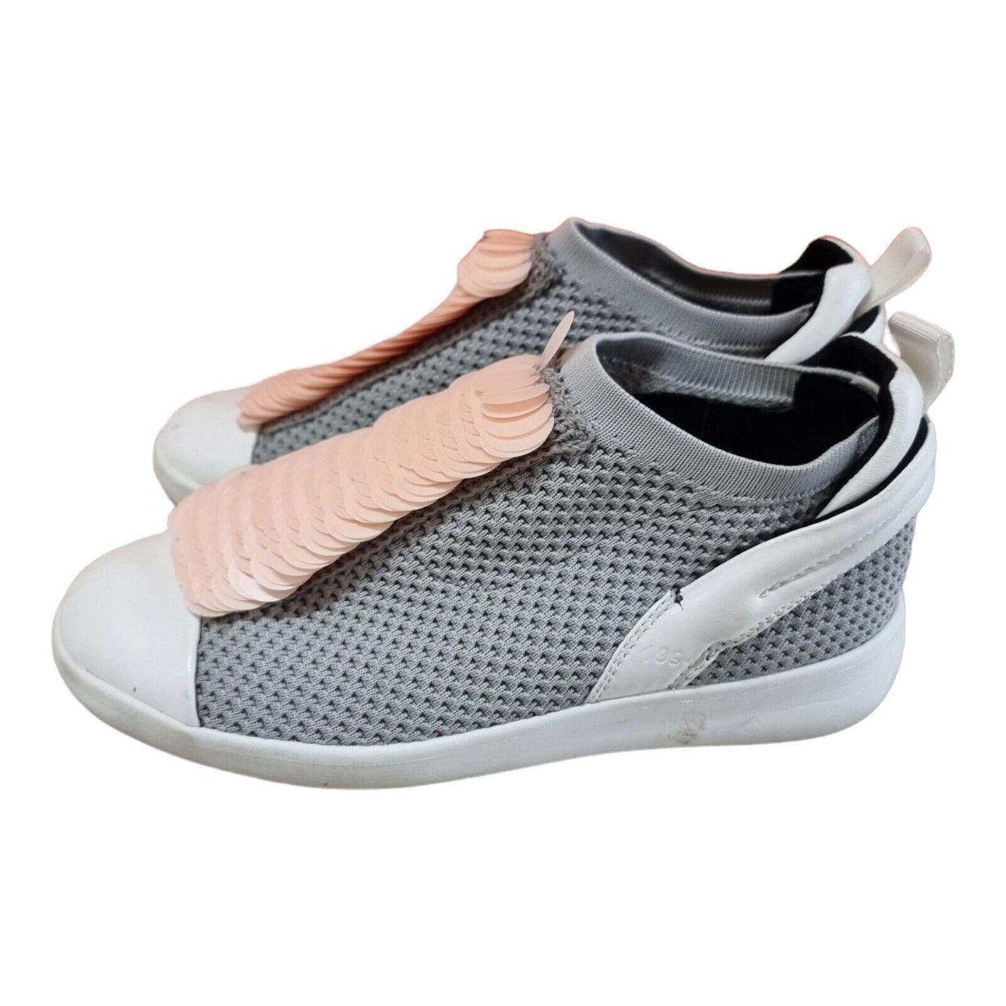 CLONE Moonstone Womens Shoes Grey/White Sneakers Size 38 EUR, 8 US -Ready To Go