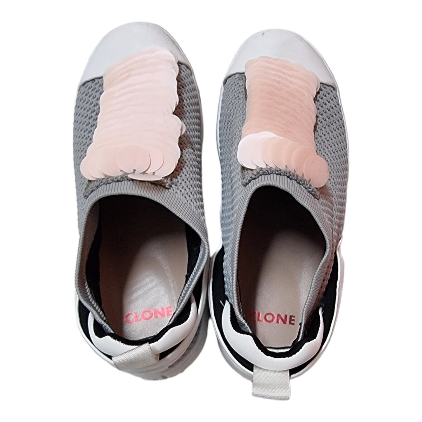 CLONE Moonstone Womens Shoes Grey/White Sneakers Size 38 EUR, 8 US -Ready To Go