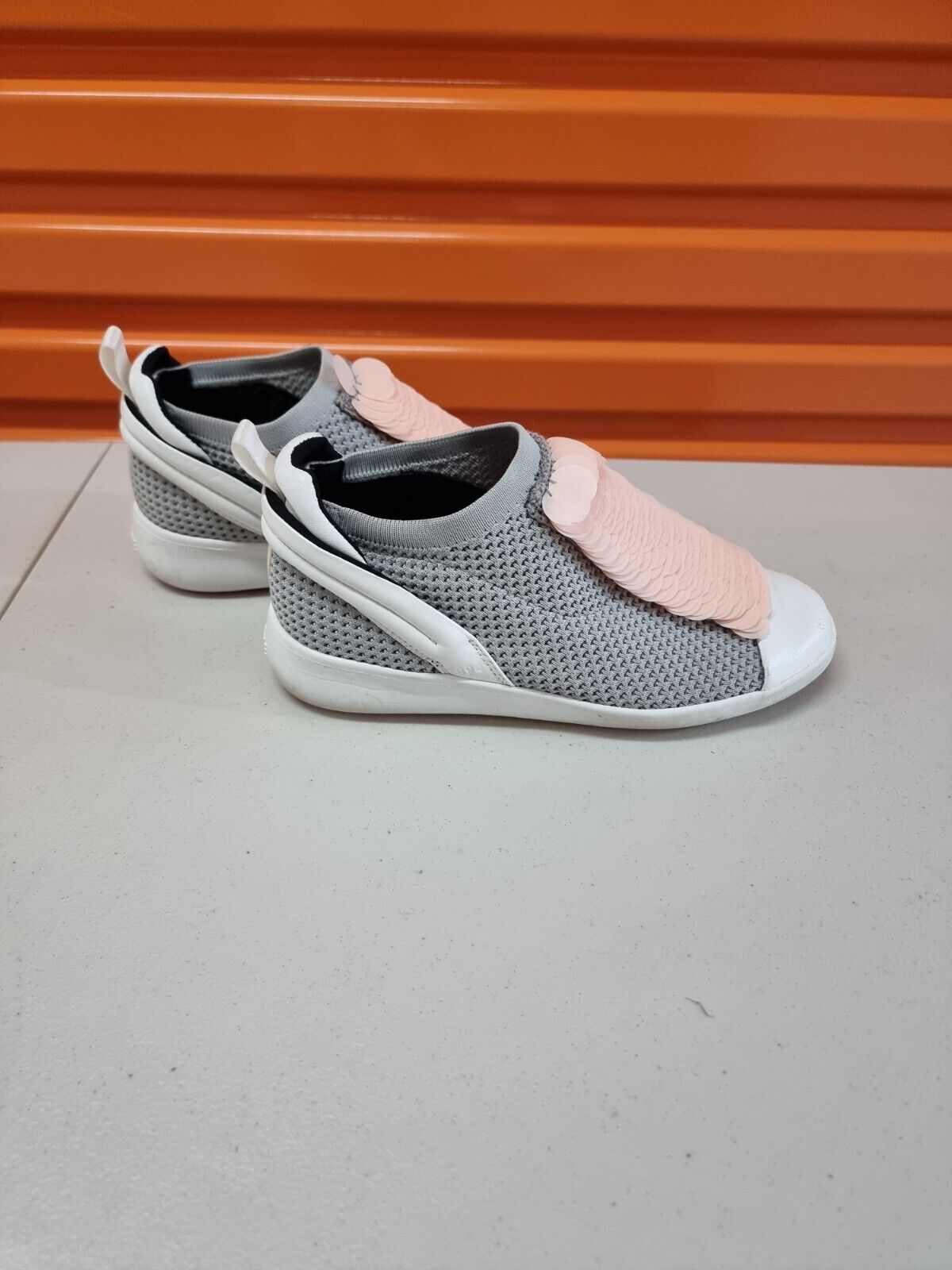 CLONE Moonstone Womens Shoes Grey/White Sneakers Size 38 EUR, 8 US -Ready To Go