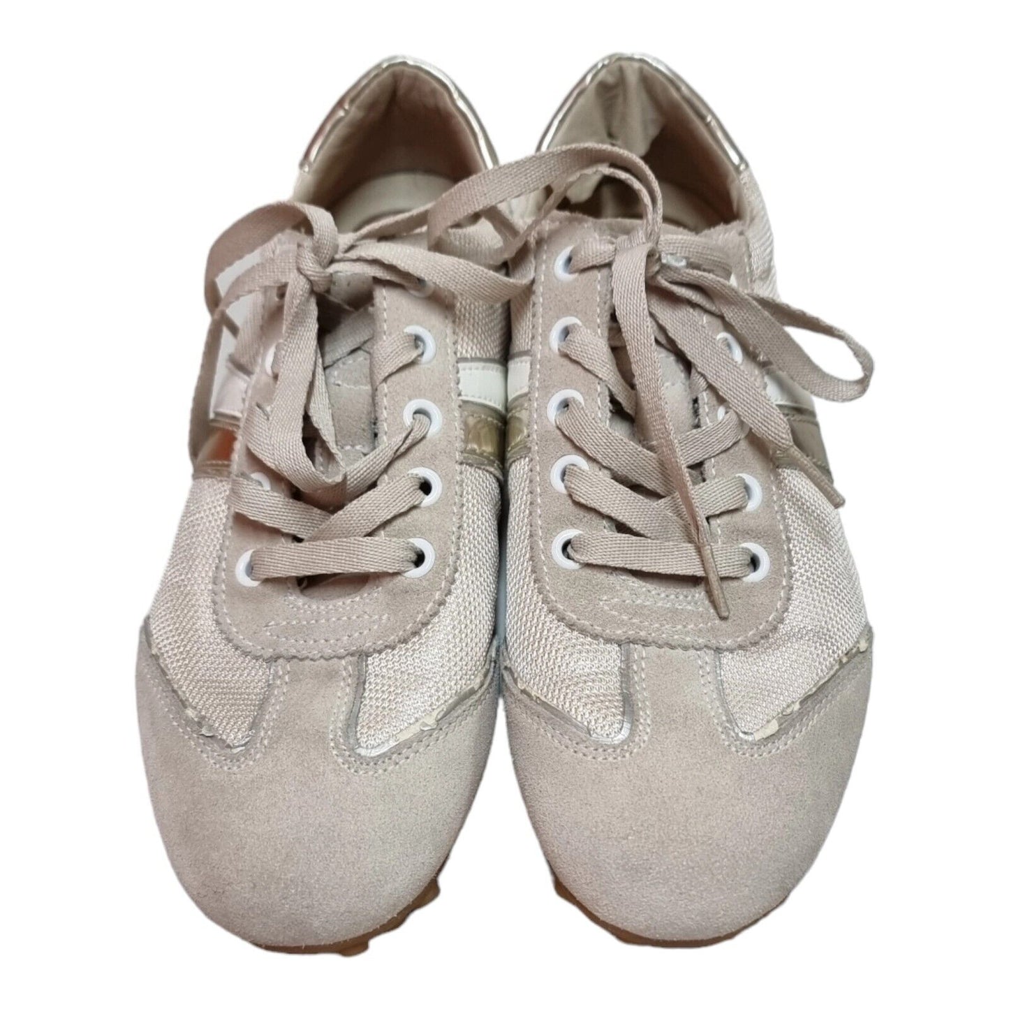 GEOX Respira Womens Shoes Cream Sneakers Size 10 US, 9 UK, 40 EUR π