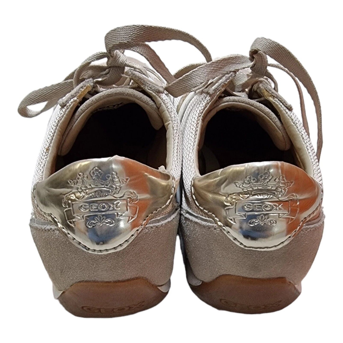 GEOX Respira Womens Shoes Cream Sneakers Size 10 US, 9 UK, 40 EUR π