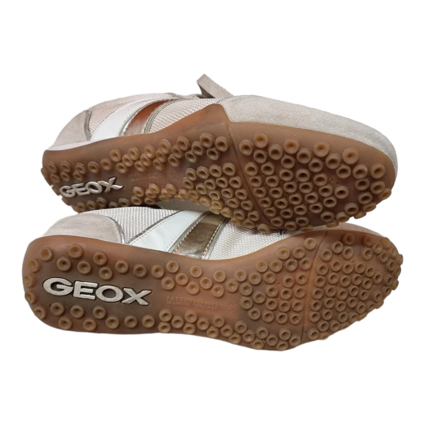 GEOX Respira Womens Shoes Cream Sneakers Size 10 US, 9 UK, 40 EUR π