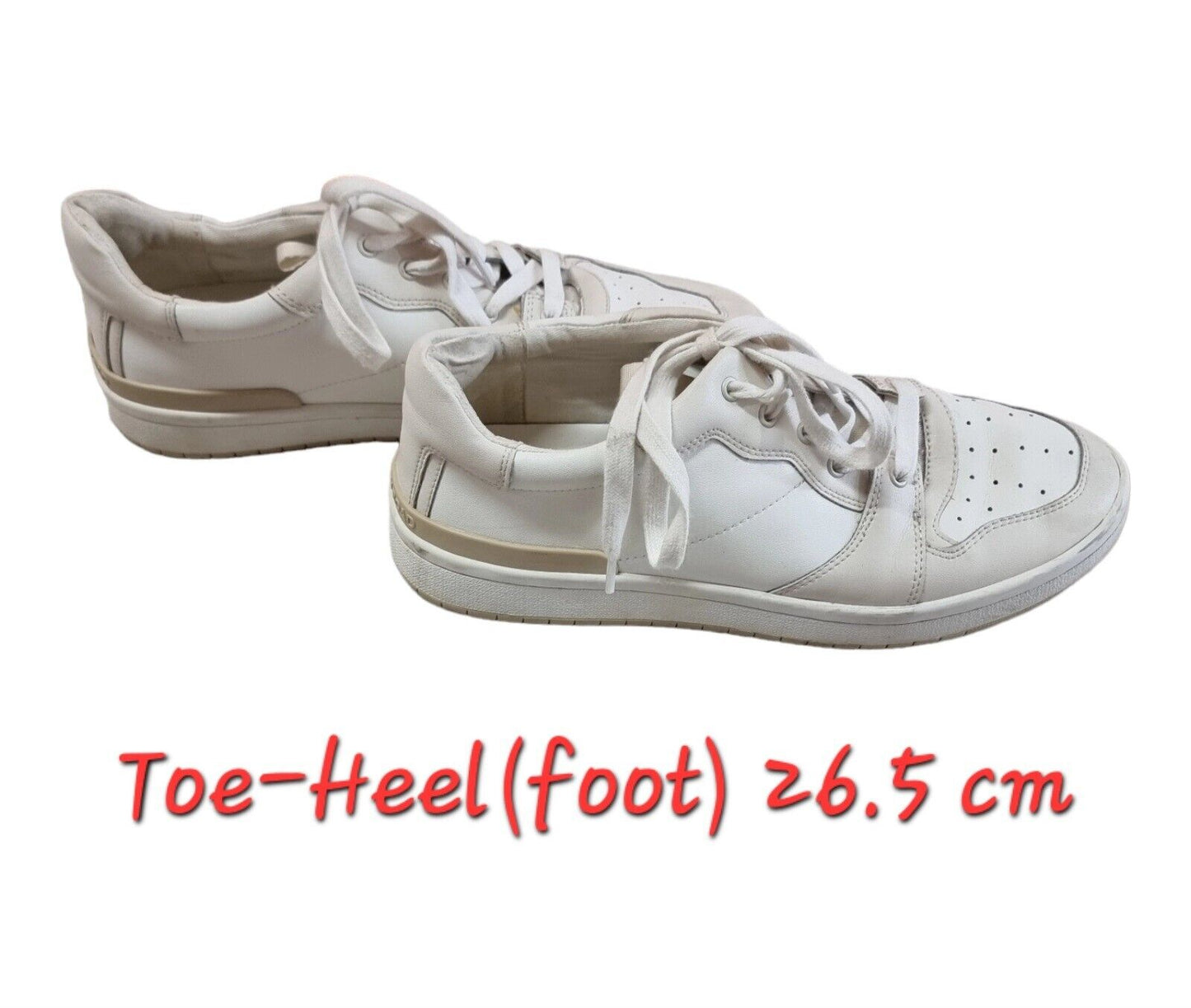 Country Road Womens Sneakers Leather White/Beige Shoes Size 9.5 US, 7 UK, 41 EUR